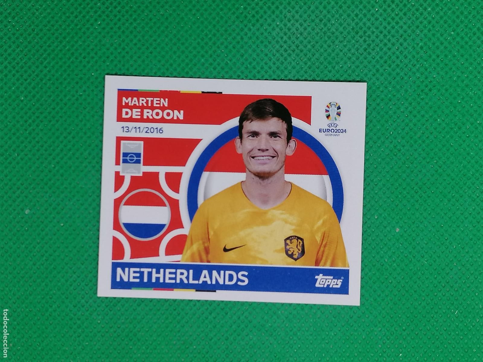 Cromos de F&uacute;tbol: NED 14 NED14 MARTEN DE ROON NEDERLAND HOLANDA ⚽ TOPPS EURO 2024 24 GERMANY STICKERS ⚽