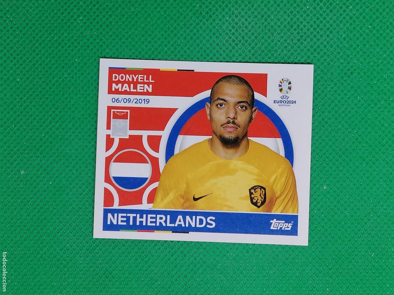 Cromos de F&uacute;tbol: NED 16 NED16 DONYELL MALEN NEDERLAND HOLANDA ⚽ TOPPS EURO 2024 24 GERMANY STICKERS ⚽