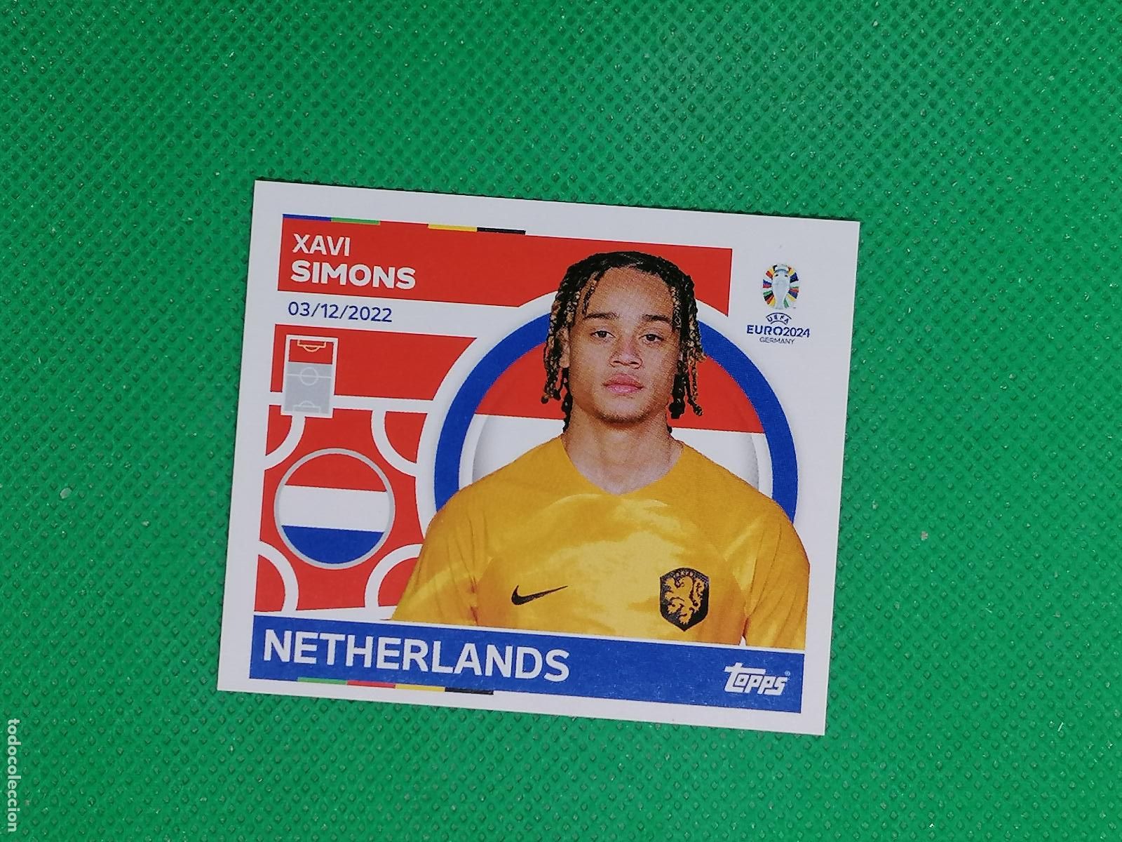 Cromos de F&uacute;tbol: NED 17 NED17 XAVI SIMONS NEDERLAND HOLANDA ⚽ TOPPS EURO 2024 24 GERMANY STICKERS ⚽