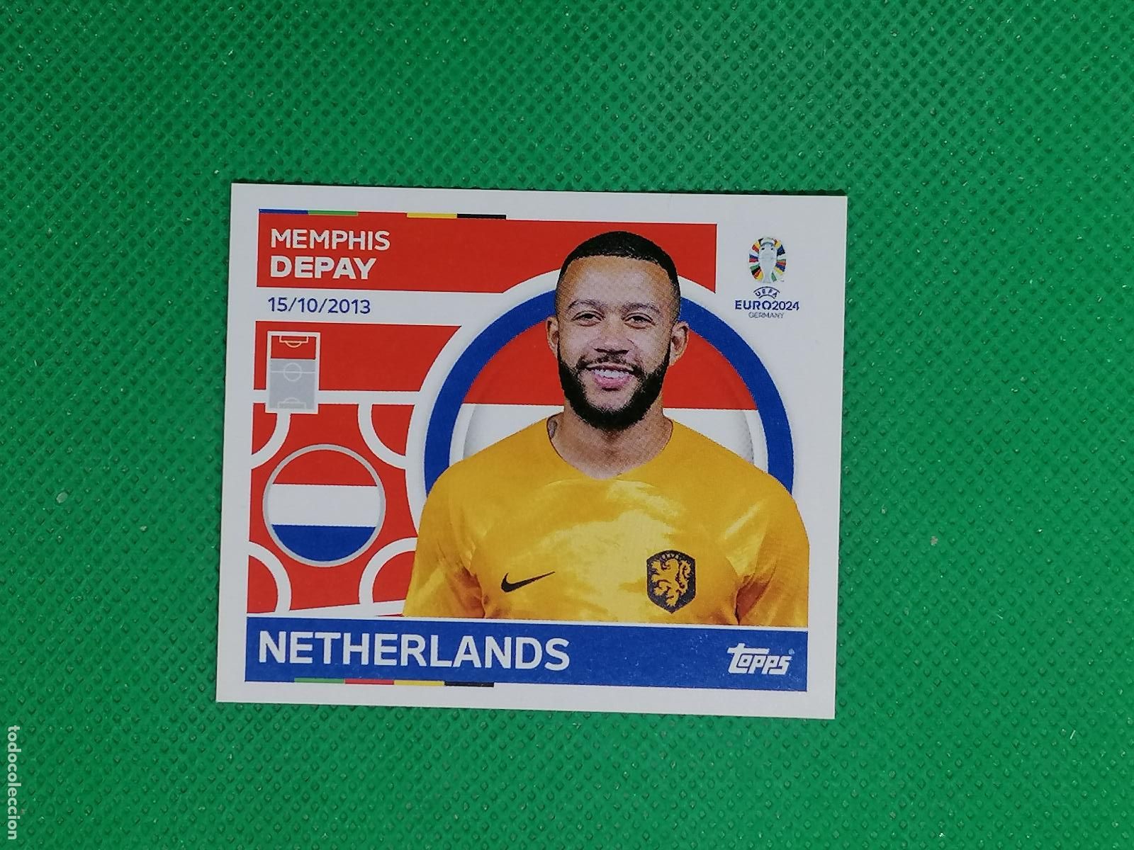 Cromos de F&uacute;tbol: NED 21 NED21 MEMPHIS DEPAY NEDERLAND HOLANDA ⚽ TOPPS EURO 2024 24 GERMANY STICKERS ⚽