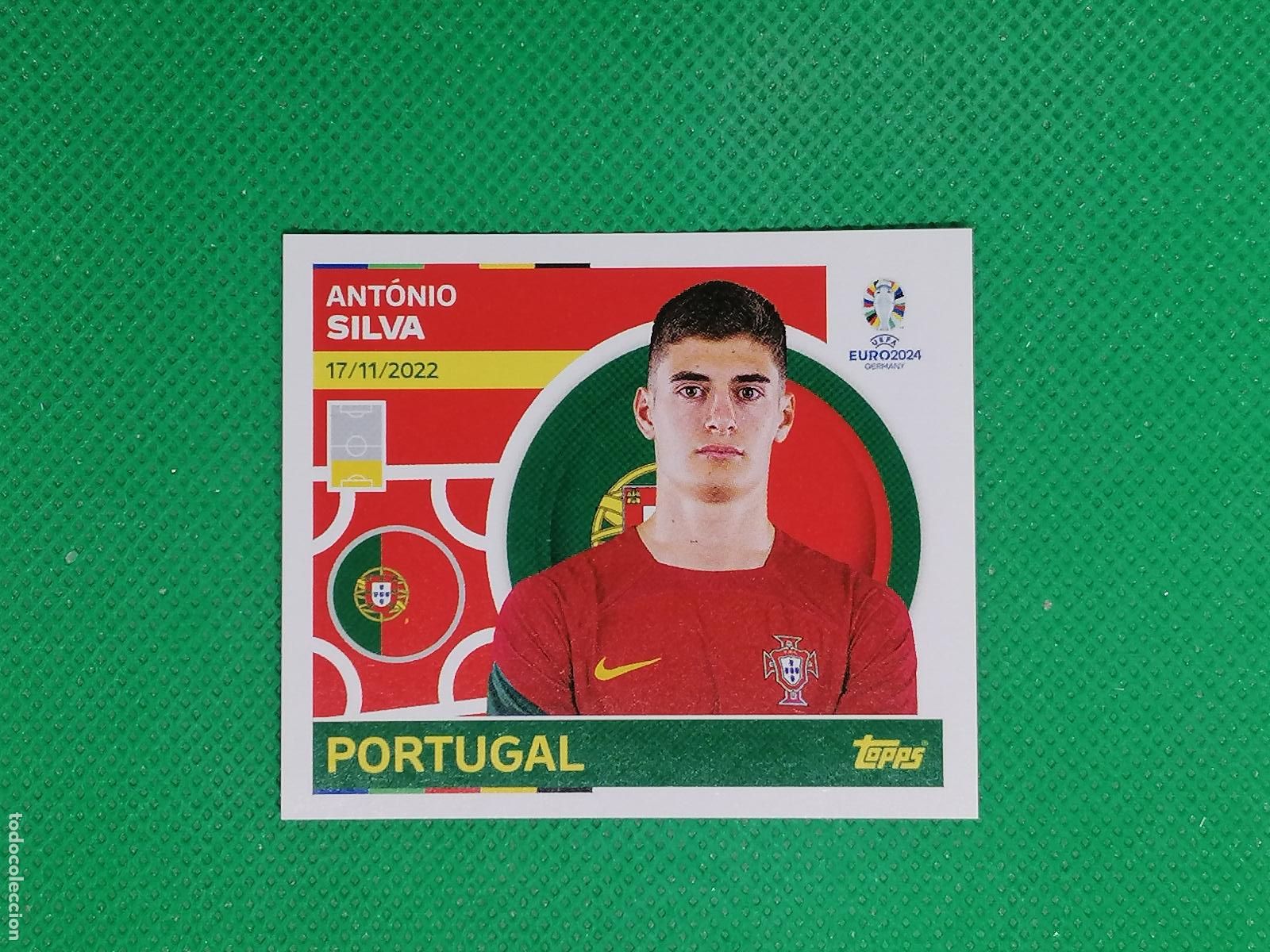 Cromos de F&uacute;tbol: POR 6 POR6 ANTONIO SILVA PORTUGAL ⚽ TOPPS EURO 2024 24 GERMANY STICKERS ⚽