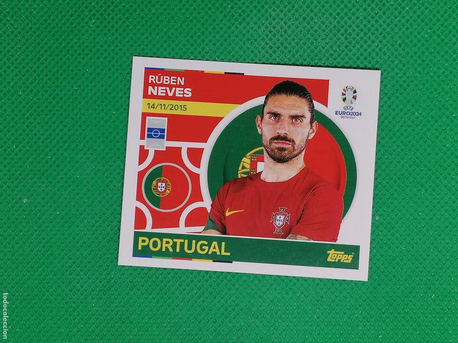 Cromos de F&uacute;tbol: POR 15 POR15 RUBEN NEVES PORTUGAL ⚽ TOPPS EURO 2024 24 GERMANY STICKERS ⚽