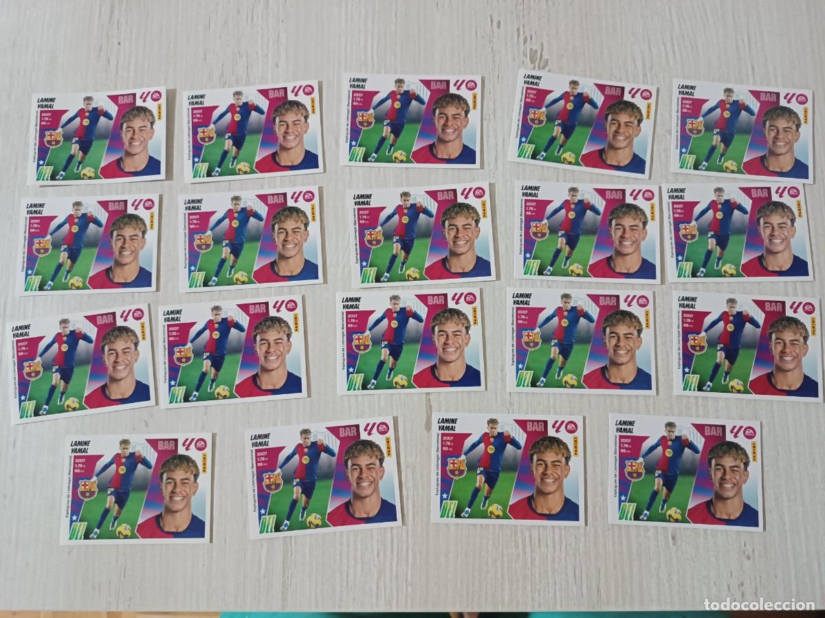 Cromos de F&uacute;tbol: LOTE 19 LAMINE YAMAL LIGA ESTE 25 26