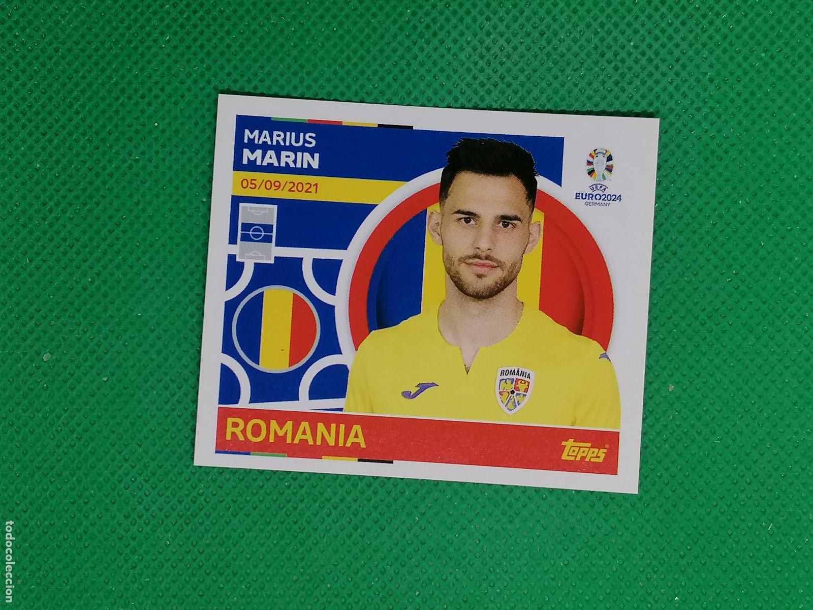 Cromos de F&uacute;tbol: ROM 16 ROM16 MARIUS MARIN RUMANIA ⚽ TOPPS EURO 2024 24 GERMANY STICKERS ⚽