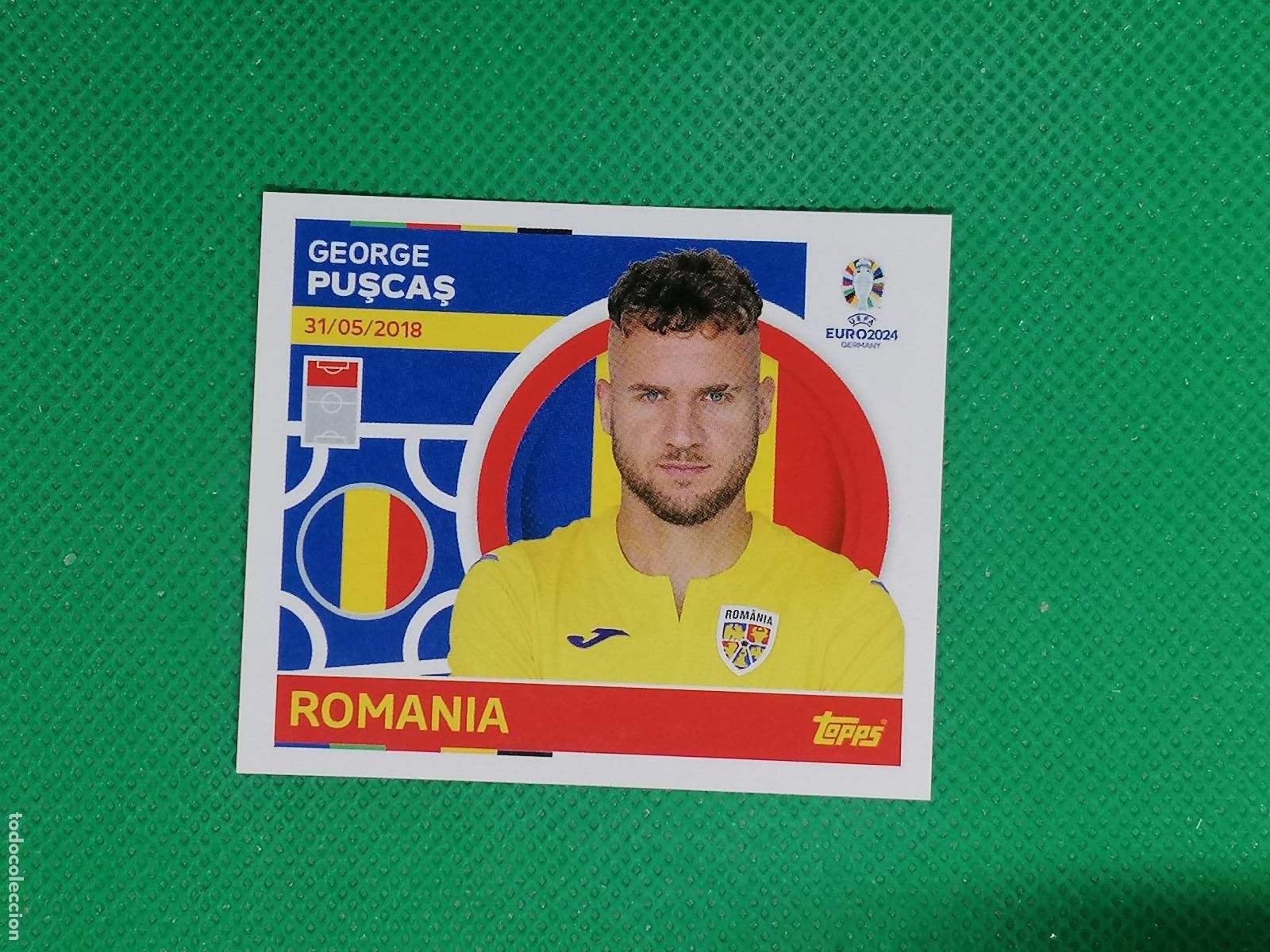 Cromos de F&uacute;tbol: ROM 17 ROM17 GEORGE PUSCAS RUMANIA ⚽ TOPPS EURO 2024 24 GERMANY STICKERS ⚽