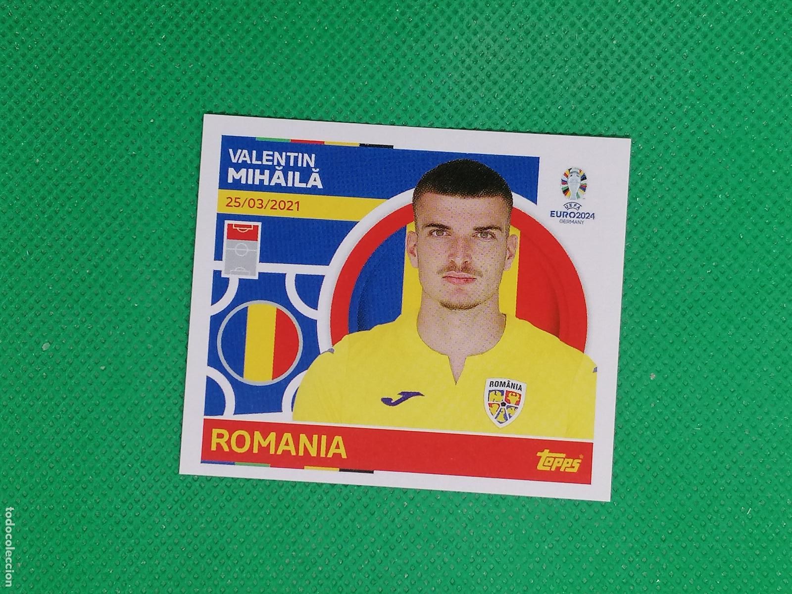 Cromos de F&uacute;tbol: ROM 18 ROM18 VALENTIN MIHAILA RUMANIA ⚽ TOPPS EURO 2024 24 GERMANY STICKERS ⚽