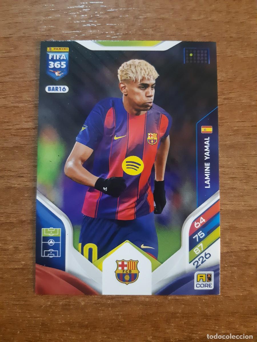 Cromos de F&uacute;tbol: BAR16 LAMINE YAMAL BARCELONA FIFA 365 ADRENALYN PANINI 25-26 2025 2026. NUEVO SIN PEGAR