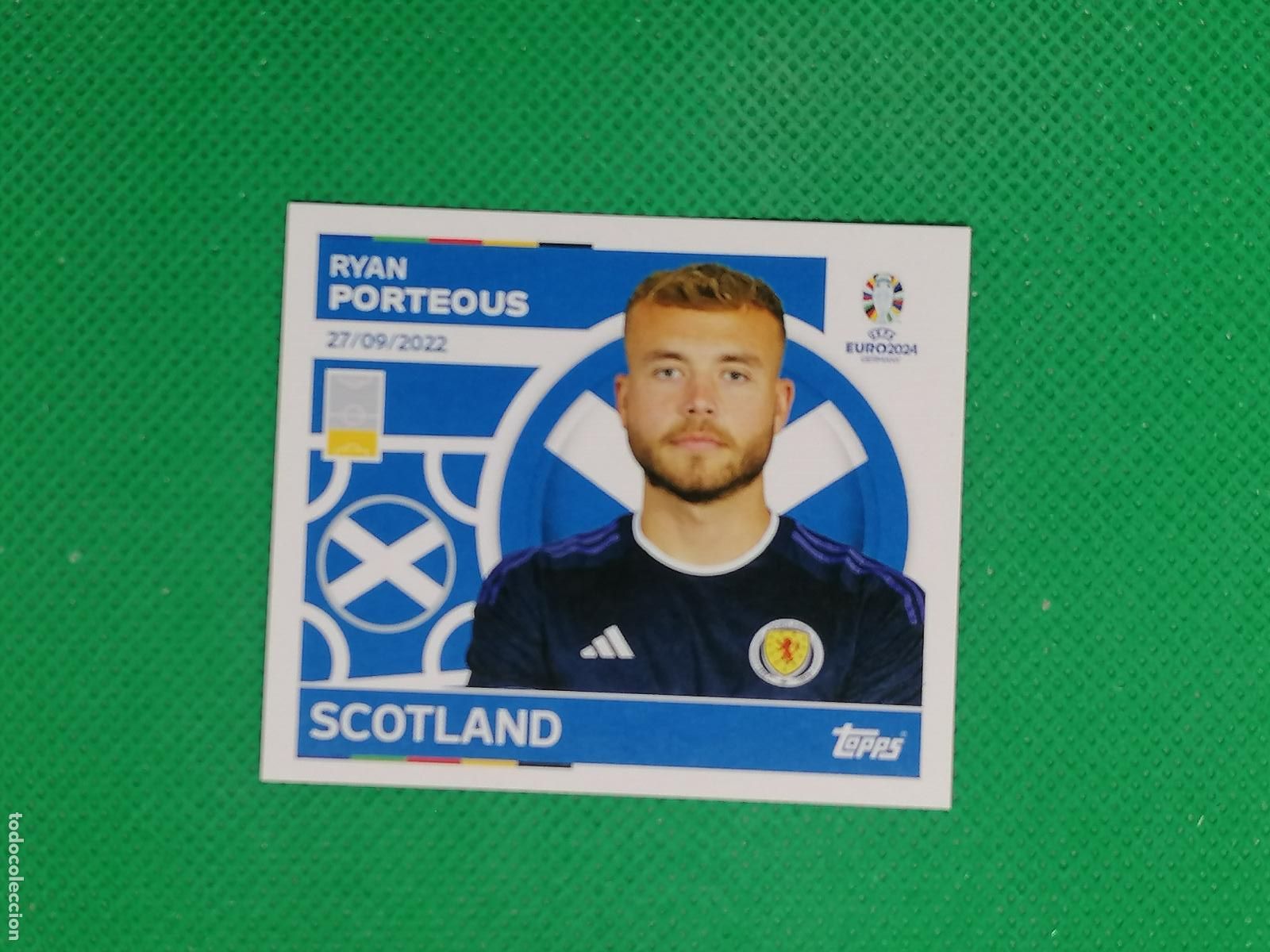 Cromos de F&uacute;tbol: SCO 9 SCO9 RYAN PORTEOUS ESCOCIA ⚽ TOPPS EURO 2024 24 GERMANY STICKERS ⚽