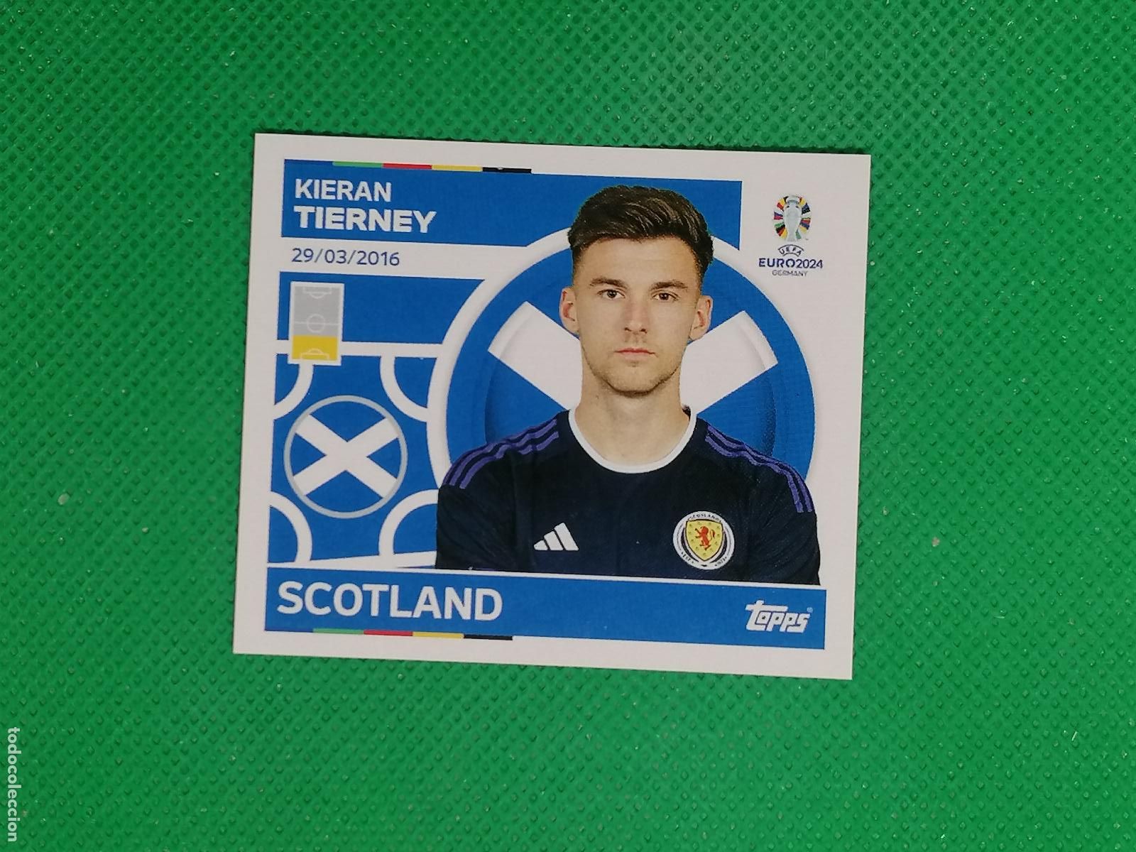 Cromos de F&uacute;tbol: SCO 11 SCO11 KIERAN TIERNEY ESCOCIA ⚽ TOPPS EURO 2024 24 GERMANY STICKERS ⚽
