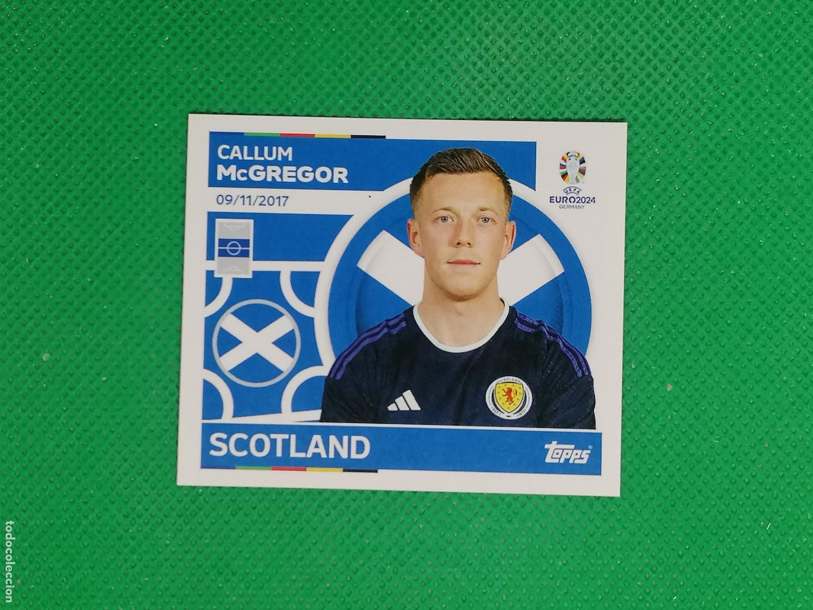 Cromos de F&uacute;tbol: SCO 12 SCO12 CALLUM MCGREGOR ESCOCIA ⚽ TOPPS EURO 2024 24 GERMANY STICKERS ⚽