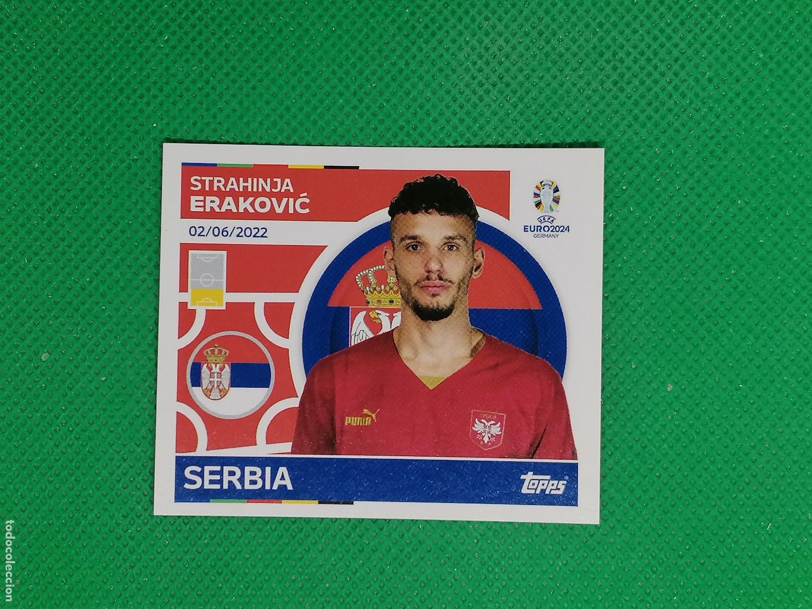Cromos de F&uacute;tbol: SRB 9 SRB9 STRAHINJA ERAKOVIC SERBIA ⚽ TOPPS EURO 2024 24 GERMANY STICKERS ⚽