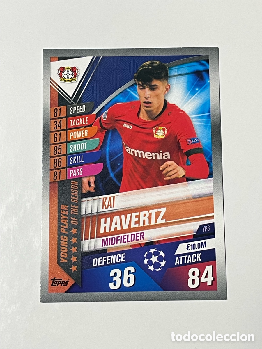 Cromos de F&uacute;tbol: Kai Havertz Bayer Leverkusen Topps Match Attax 2019/20 #YP3