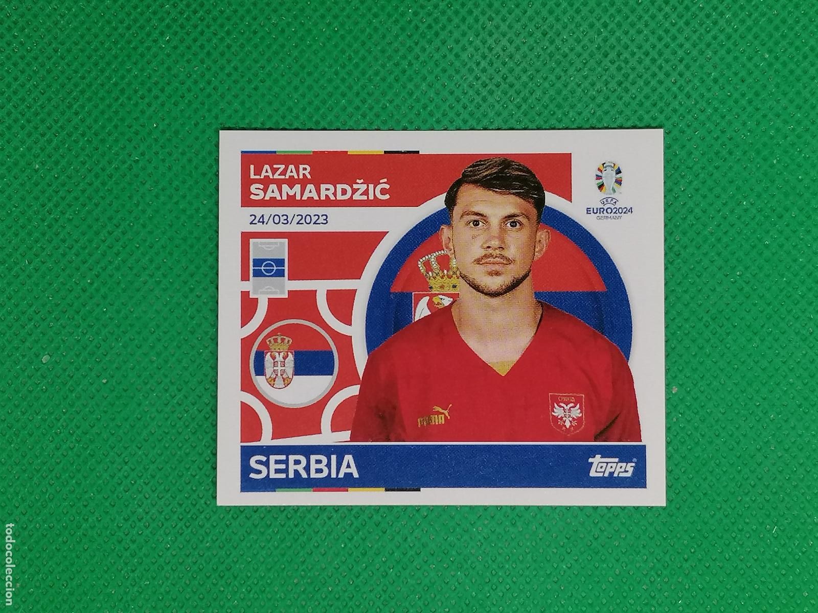 Cromos de Futebol: SRB 17 SRB17 LAZAR SAMARDZIC SERBIA ⚽ TOPPS EURO 2024 24 GERMANY STICKERS ⚽