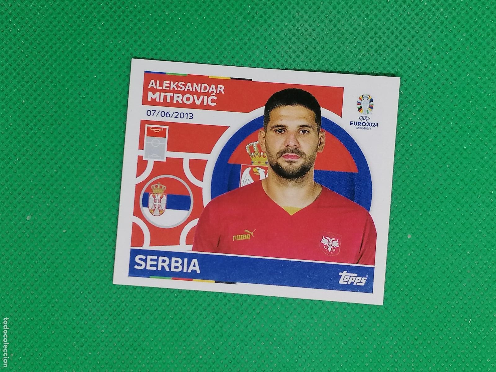 Cromos de F&uacute;tbol: SRB 20 SRB20 ALEKSANDAR MITROVIC SERBIA ⚽ TOPPS EURO 2024 24 GERMANY STICKERS ⚽
