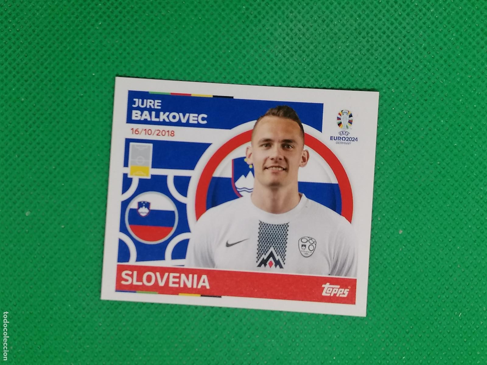 Cromos de F&uacute;tbol: SVN 5 SVN5 JURE BALKOVEC ESLOVENIA ⚽ TOPPS EURO 2024 24 GERMANY STICKERS ⚽