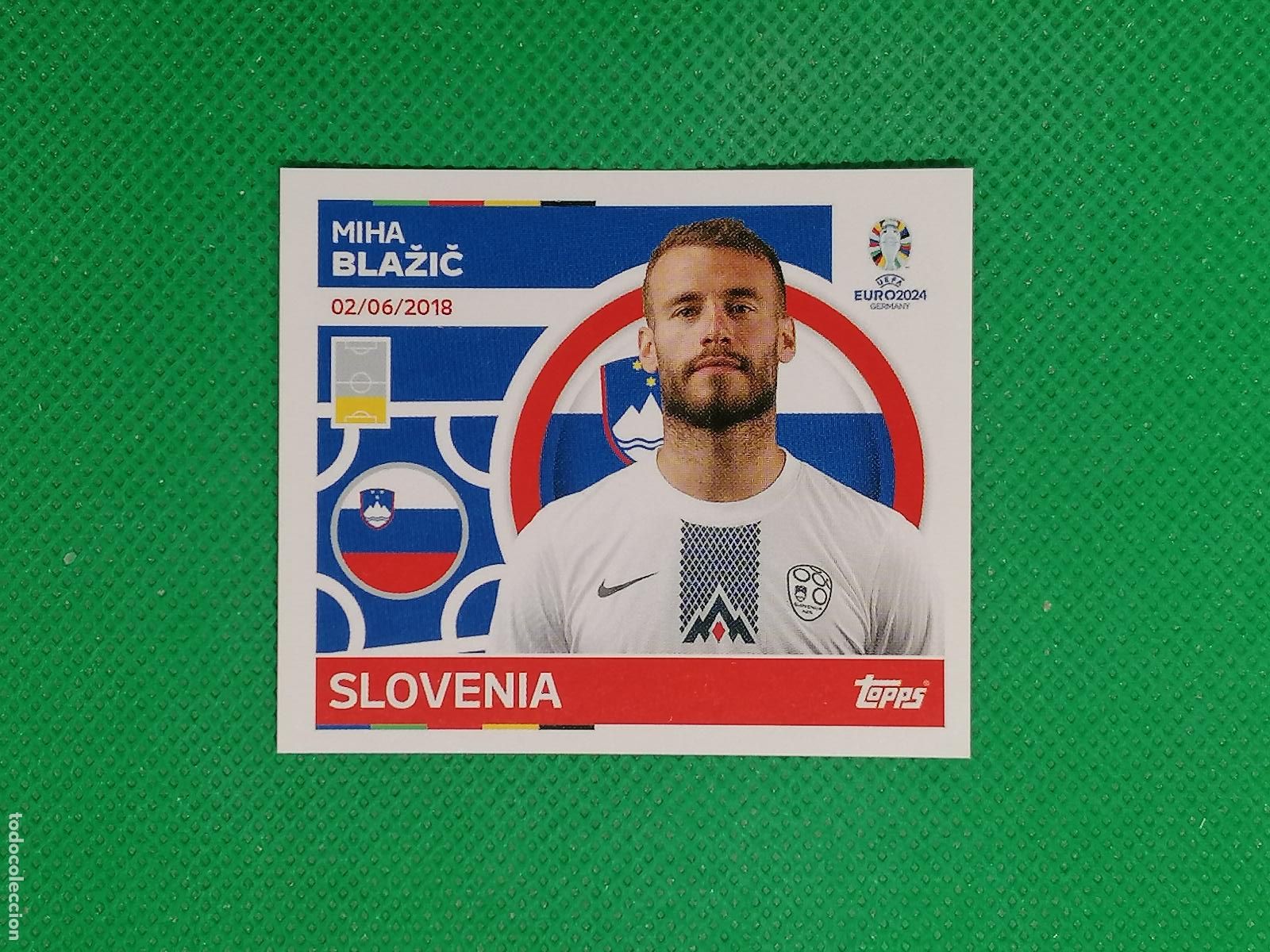Cromos de F&uacute;tbol: SVN 6 SVN6 MIHA BLAZIC ESLOVENIA ⚽ TOPPS EURO 2024 24 GERMANY STICKERS ⚽