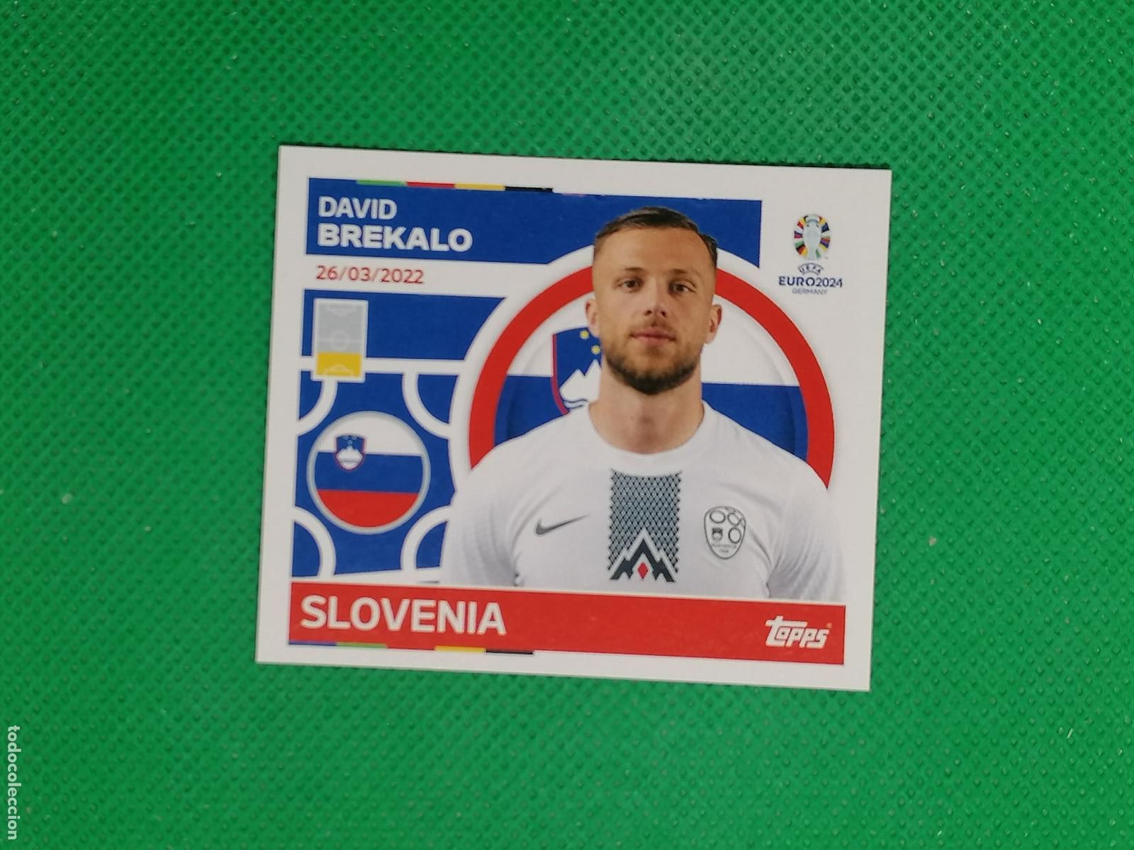 Cromos de F&uacute;tbol: SVN 9 SVN9 DAVID BREKALO ESLOVENIA ⚽ TOPPS EURO 2024 24 GERMANY STICKERS ⚽