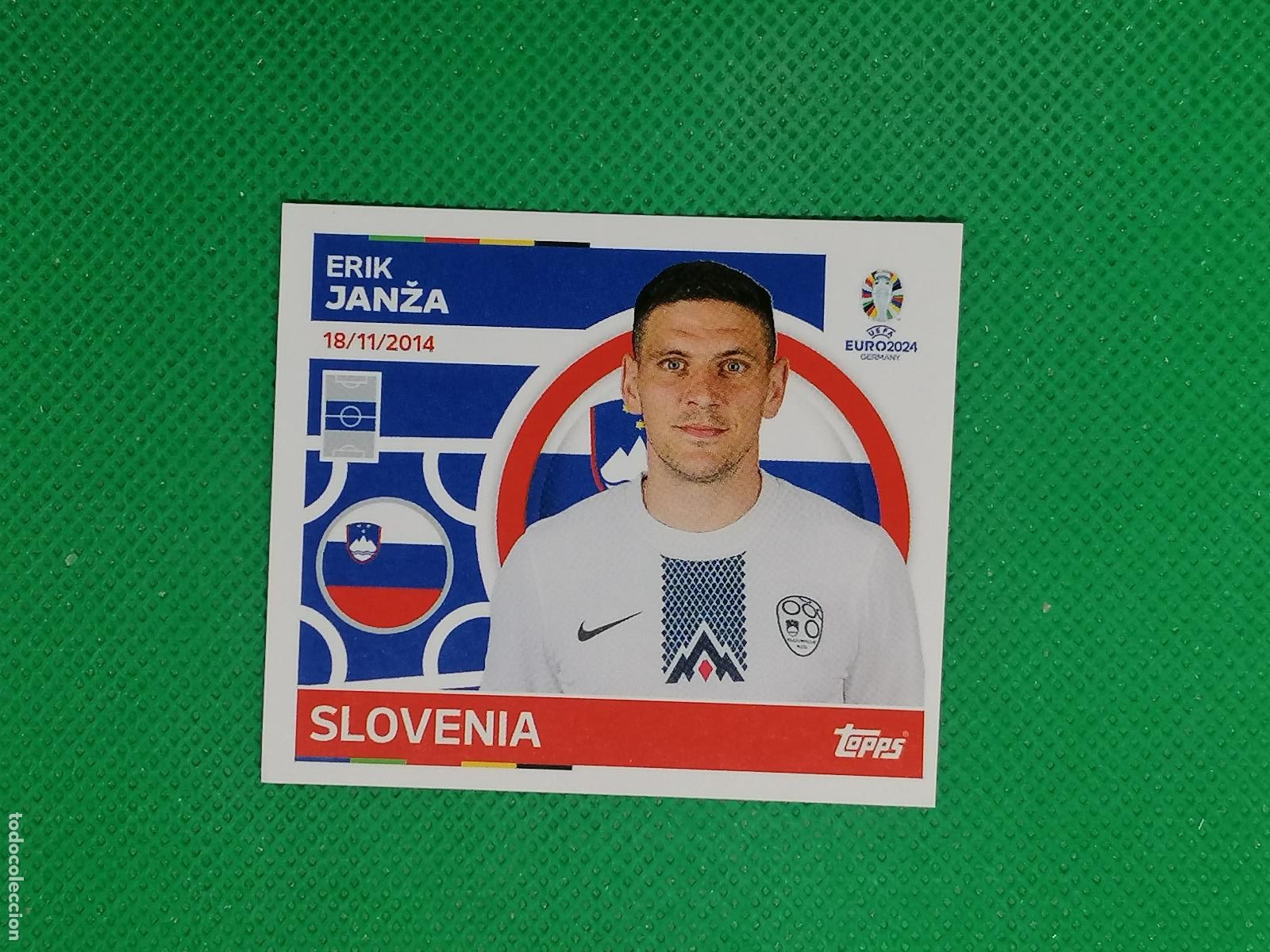 Cromos de F&uacute;tbol: SVN 10 SVN10 ERIK JANZA ESLOVENIA ⚽ TOPPS EURO 2024 24 GERMANY STICKERS ⚽