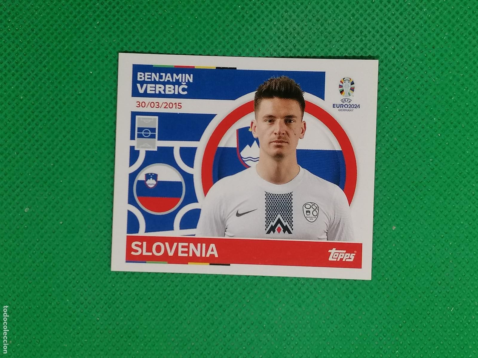 Cromos de F&uacute;tbol: SVN 11 SVN11 BENJAMIN VERBIC ESLOVENIA ⚽ TOPPS EURO 2024 24 GERMANY STICKERS ⚽