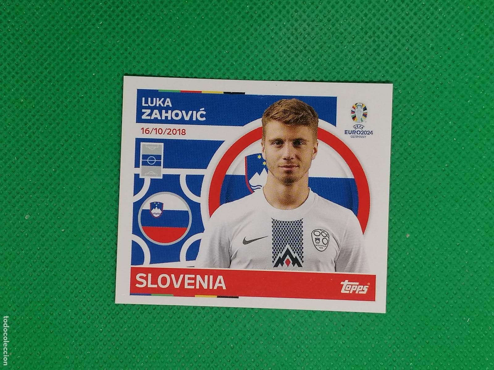 Cromos de F&uacute;tbol: SVN 17 SVN17 LUKA ZAHOVIC ESLOVENIA ⚽ TOPPS EURO 2024 24 GERMANY STICKERS ⚽