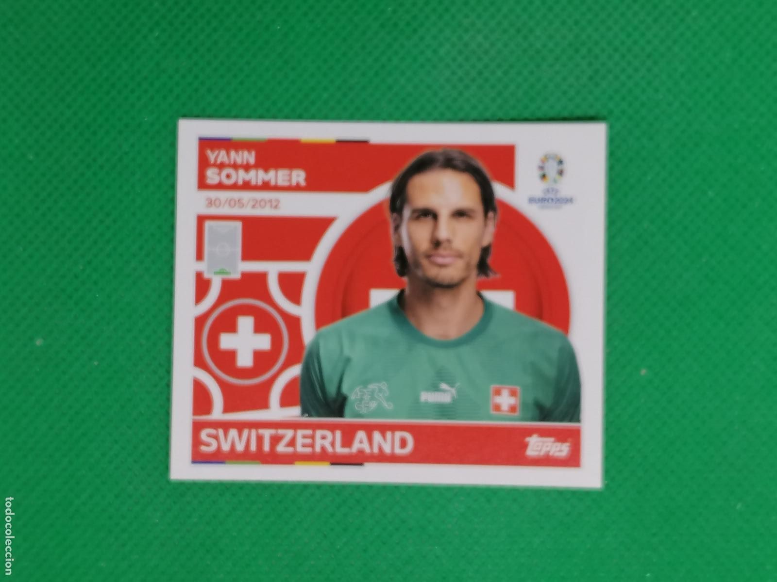 Cromos de F&uacute;tbol: SUI 4 SUI4 YANN SOMMER SUIZA ⚽ TOPPS EURO 2024 24 GERMANY STICKERS ⚽