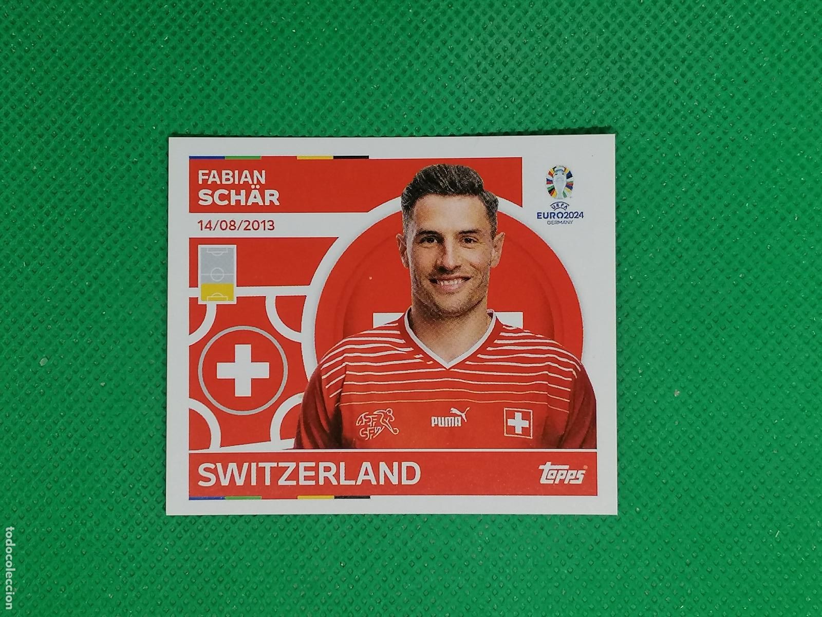 Cromos de F&uacute;tbol: SUI 9 SUI9 FABIAN SCHAR SUIZA ⚽ TOPPS EURO 2024 24 GERMANY STICKERS ⚽