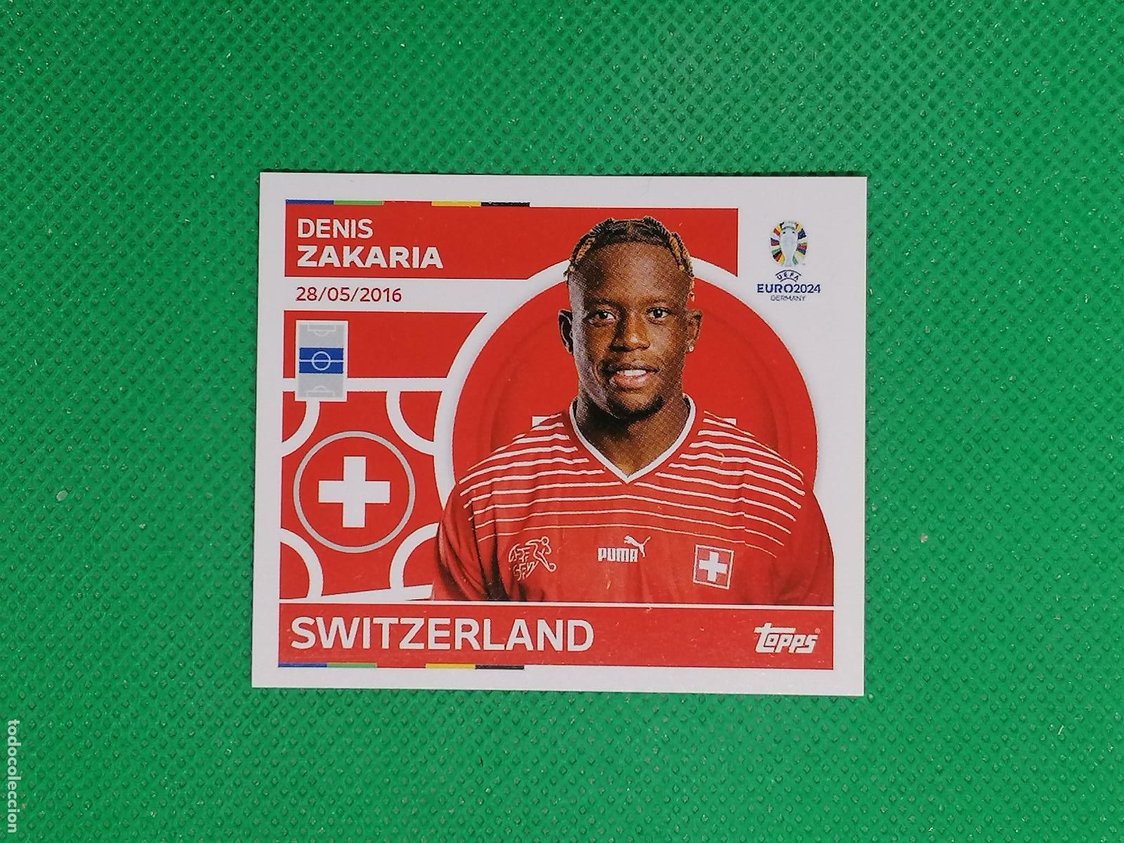 Cromos de F&uacute;tbol: SUI 12 SUI12 DENIS ZAKARIA SUIZA ⚽ TOPPS EURO 2024 24 GERMANY STICKERS ⚽