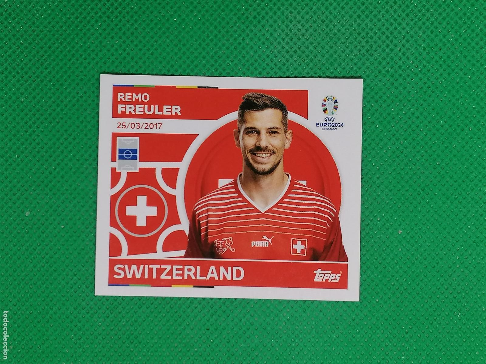 Cromos de F&uacute;tbol: SUI 13 SUI13 REMO FREULER SUIZA ⚽ TOPPS EURO 2024 24 GERMANY STICKERS ⚽