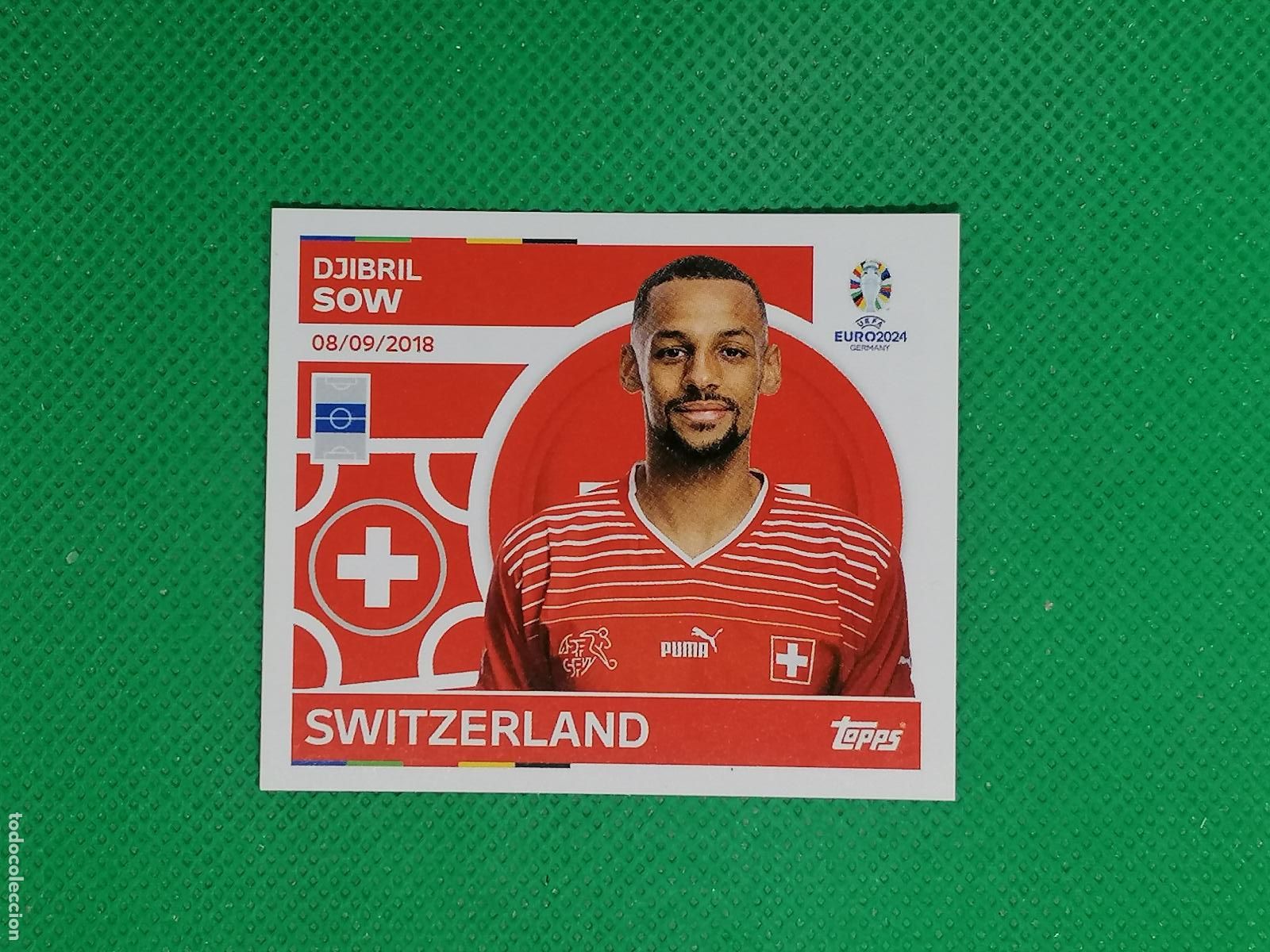 Cromos de F&uacute;tbol: SUI 15 SUI15 DJIBRIL SOW SUIZA ⚽ TOPPS EURO 2024 24 GERMANY STICKERS ⚽