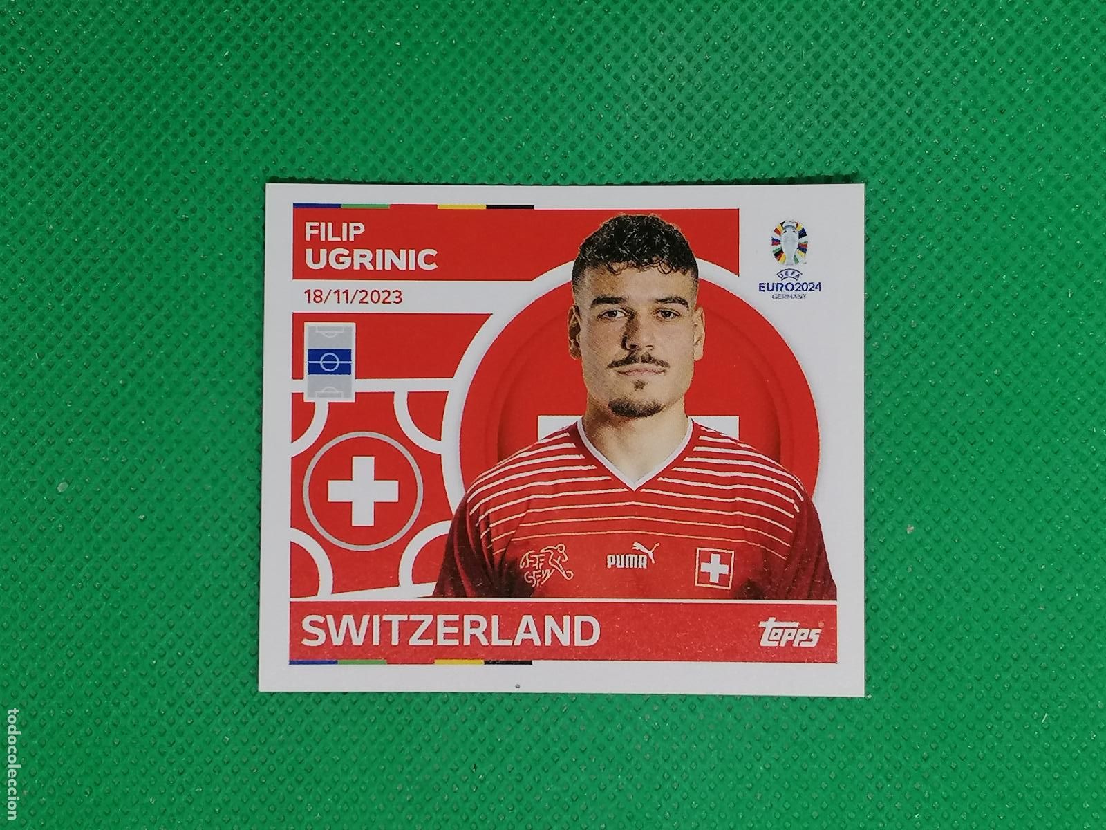 Cromos de F&uacute;tbol: SUI 16 SUI16 FILIP UGRINIC SUIZA ⚽ TOPPS EURO 2024 24 GERMANY STICKERS ⚽