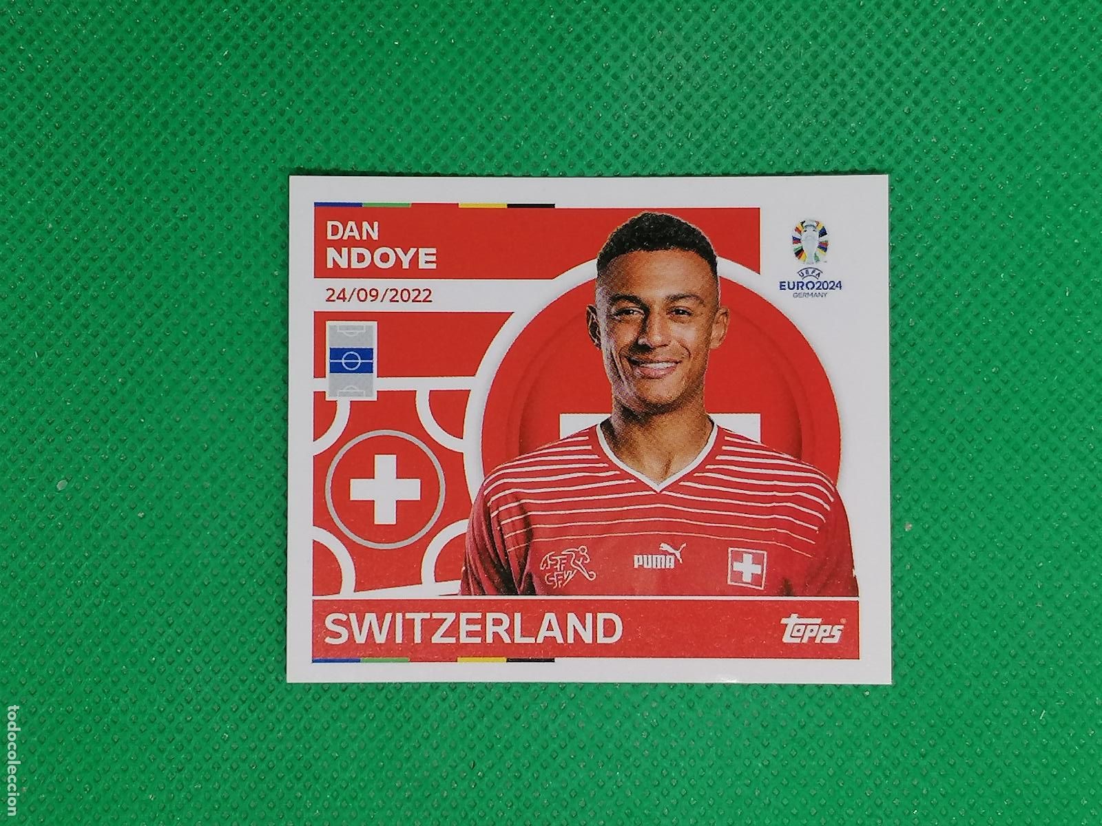 Cromos de F&uacute;tbol: SUI 17 SUI17 DAN NDOYE SUIZA ⚽ TOPPS EURO 2024 24 GERMANY STICKERS ⚽