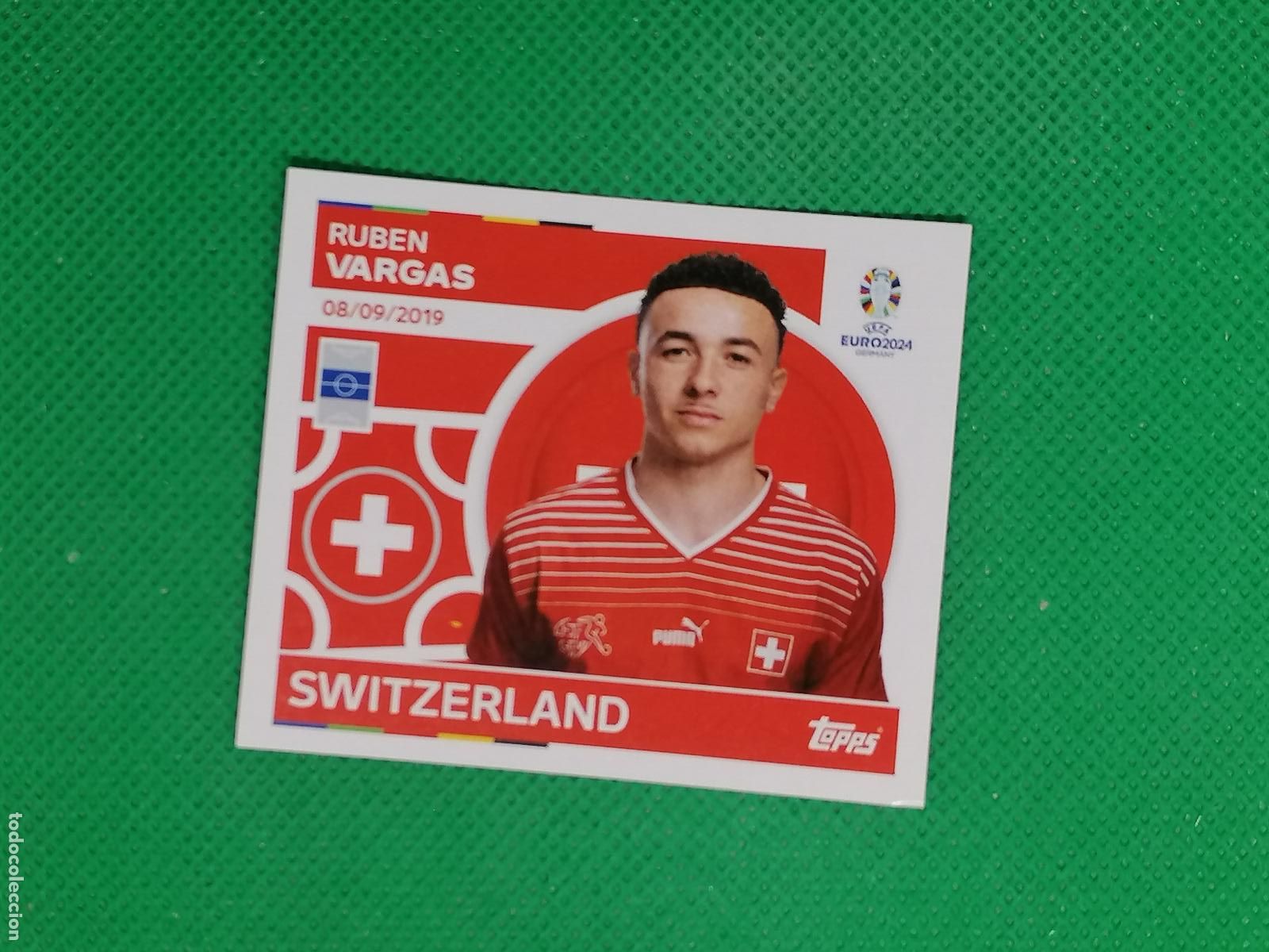 Cromos de F&uacute;tbol: SUI 18 SUI18 RUBEN VARGAS SUIZA ⚽ TOPPS EURO 2024 24 GERMANY STICKERS ⚽