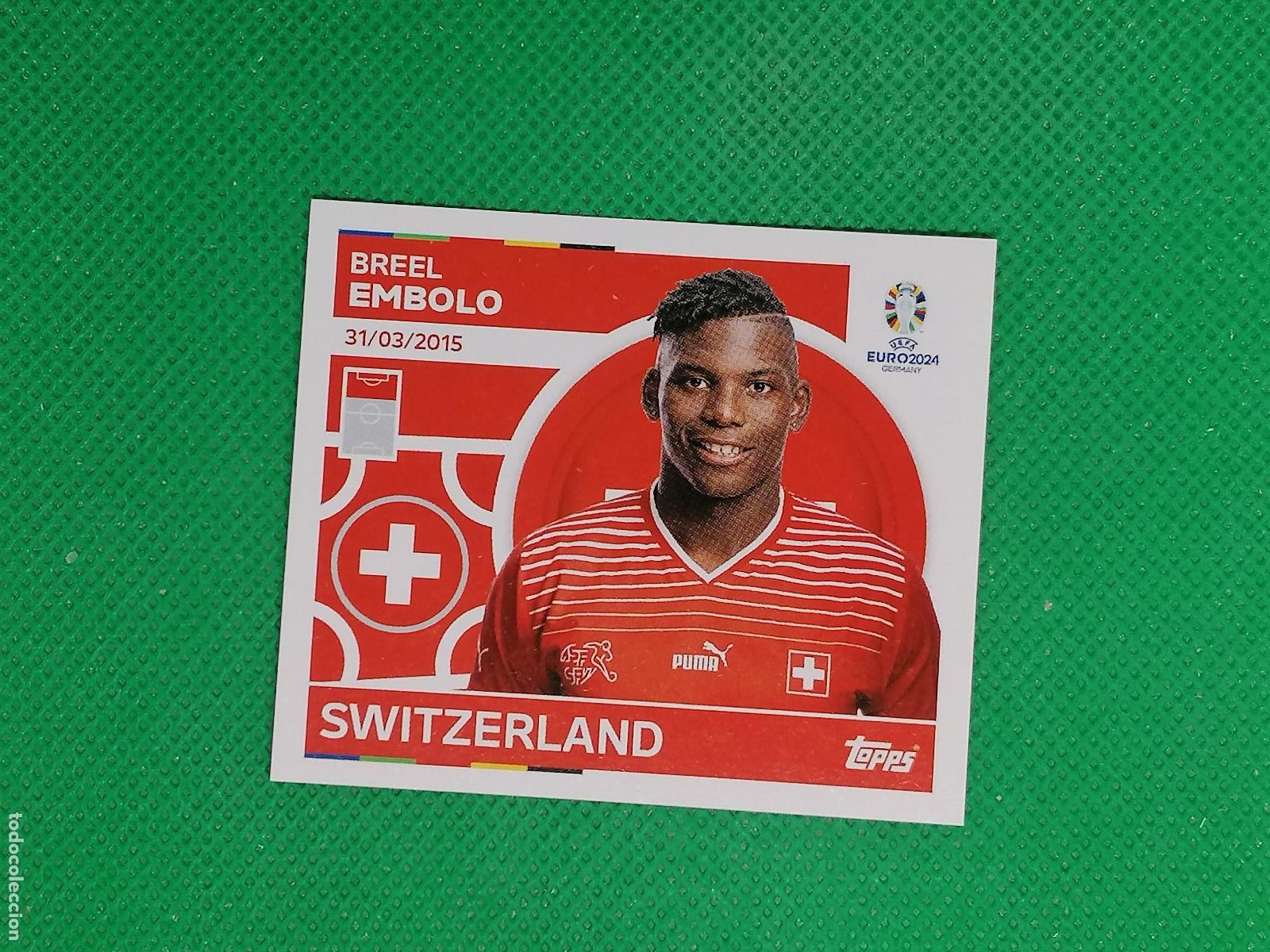 Cromos de F&uacute;tbol: SUI 20 SUI20 BREEL EMBOLO SUIZA ⚽ TOPPS EURO 2024 24 GERMANY STICKERS ⚽