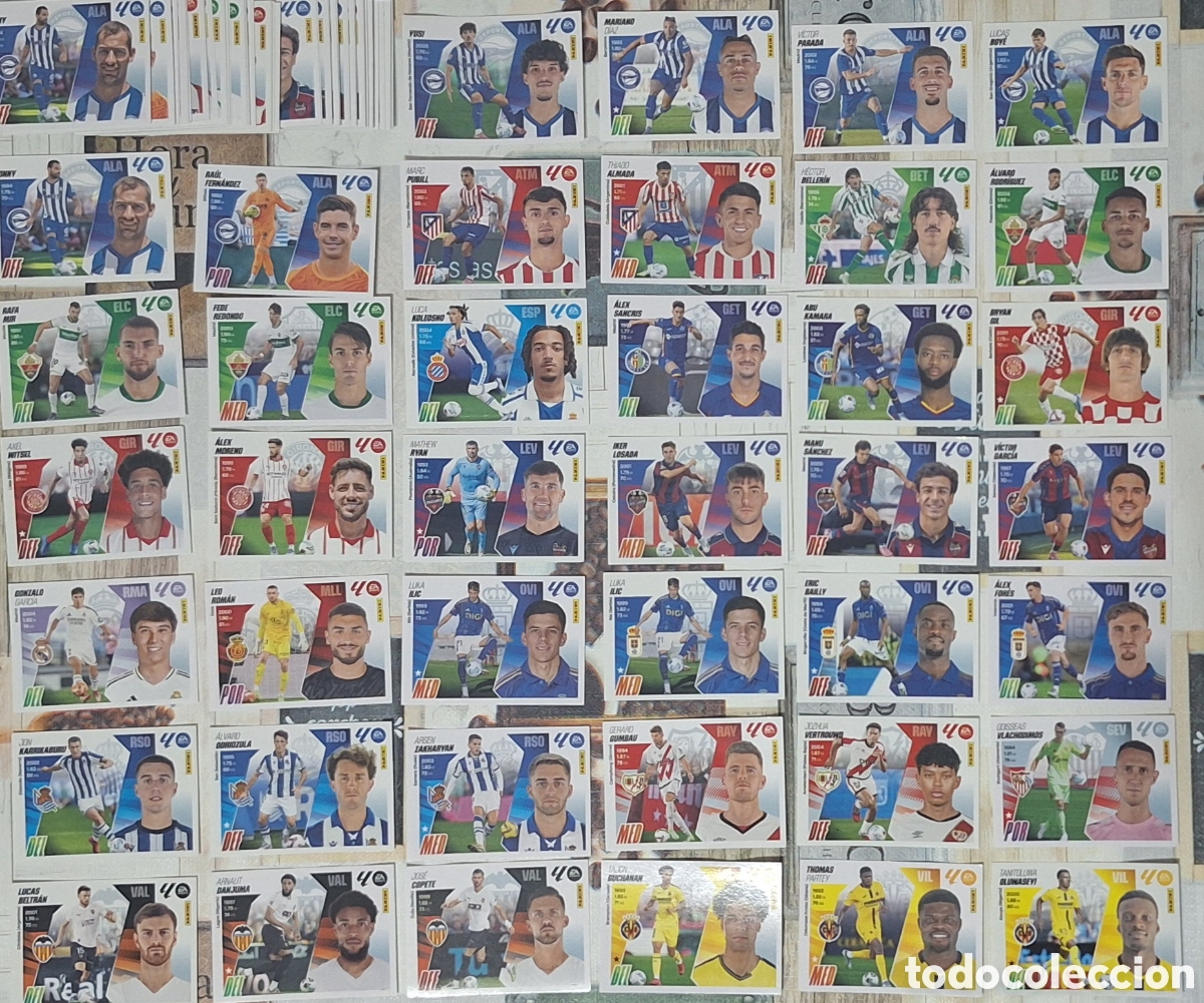 Cromos de F&uacute;tbol: Lote 112 cromos COLOCA BIS - liga este 2025 2026