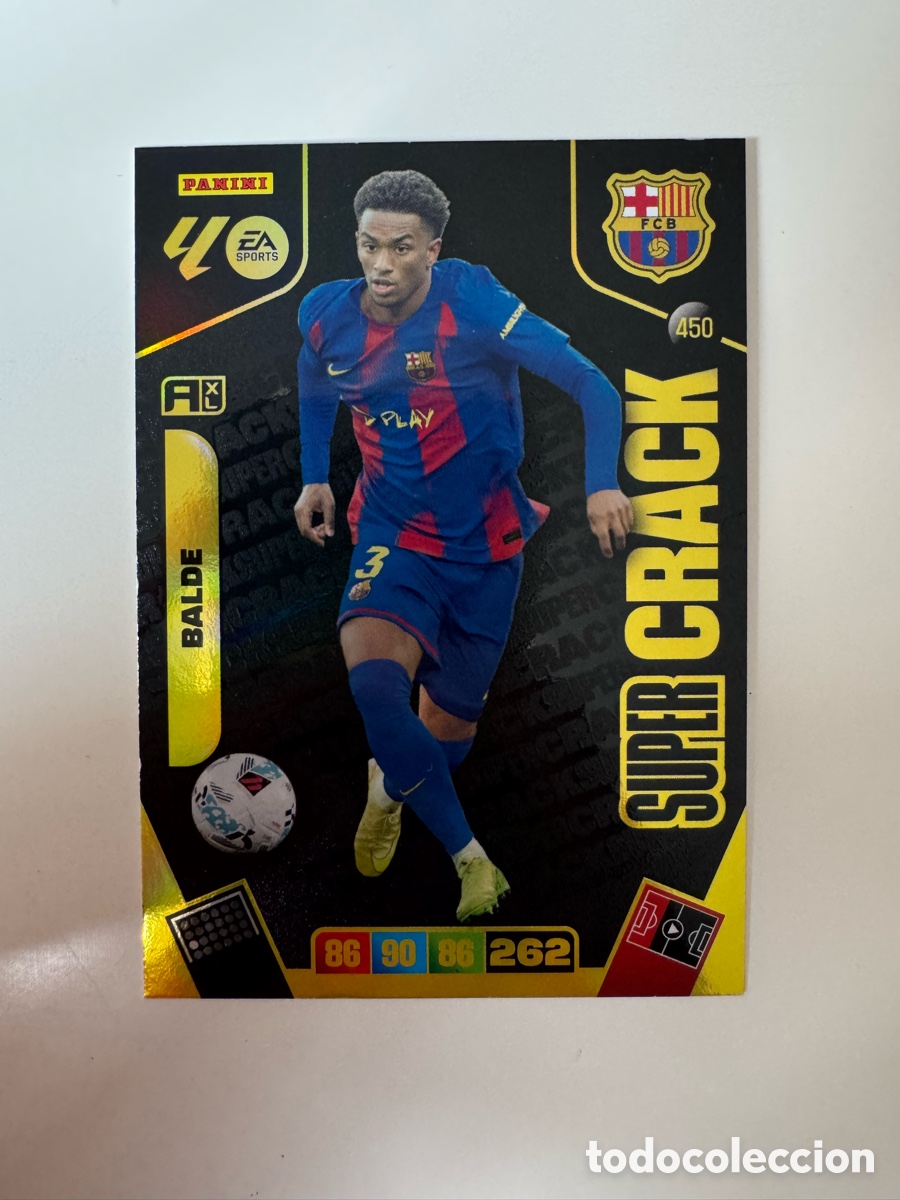 Cromos de F&uacute;tbol: PANINI ADRENALYN XL LIGA 2025-2026 25-26 &ndash; SUPERCRACK &ndash; Alejandro Balde FC Barcelona N&ordm; 450