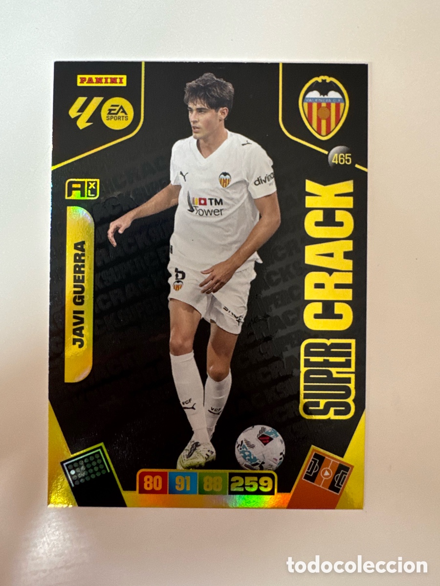Cromos de F&uacute;tbol: PANINI ADRENALYN XL LIGA 2025-2026 25-26 &ndash; SUPERCRACK &ndash; Javi Guerra Valencia CF N&ordm; 465