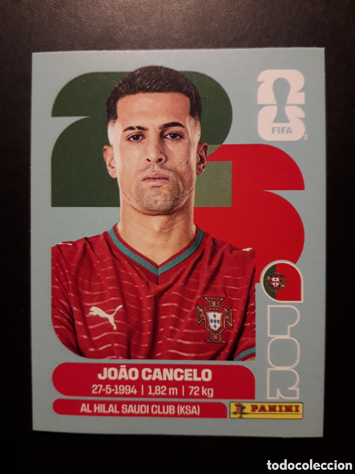 Cromos de F&uacute;tbol: JO&Atilde;O CANCELO PORTUGAL POR 5 MUNDIAL F&Uacute;TBOL 2026 FIFA WORLD CUP PANINI SIN PEGAR PEDIDO M&Iacute;NIMO 3&euro;