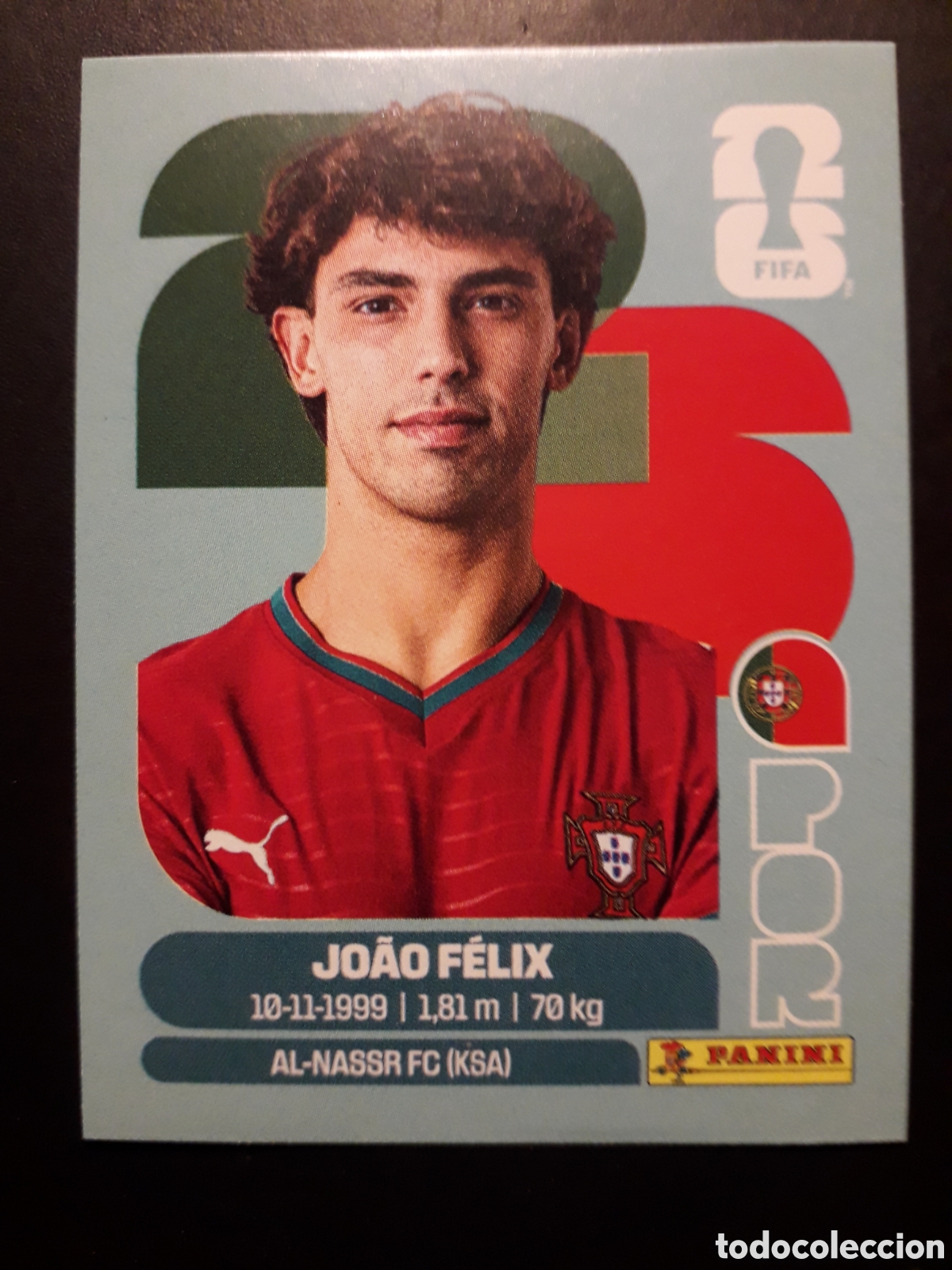 Cromos de F&uacute;tbol: JO&Atilde;O F&Eacute;LIX PORTUGAL POR 17 MUNDIAL F&Uacute;TBOL 2026 FIFA WORLD CUP PANINI SIN PEGAR PEDIDO M&Iacute;NIMO 3&euro;