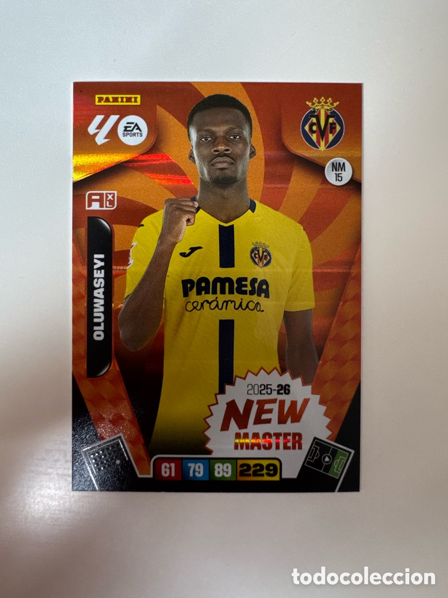 Cromos de F&uacute;tbol: PANINI ADRENALYN XL LIGA 2025-2026 25-26 &ndash; NEW MASTER &ndash; Tani Oluwaseyi Villarreal CF N&ordm; 15