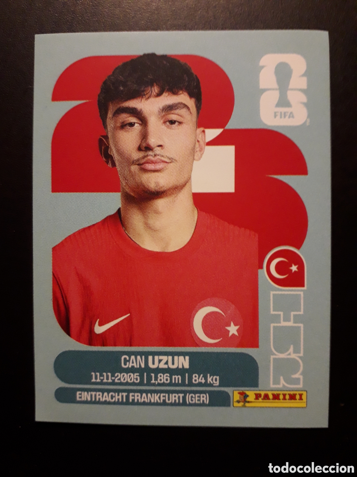 Cromos de F&uacute;tbol: UZUN TURQU&Iacute;A TUR 17 MUNDIAL F&Uacute;TBOL 2026 FIFA WORLD CUP PANINI SIN PEGAR PEDIDO M&Iacute;NIMO 3&euro;