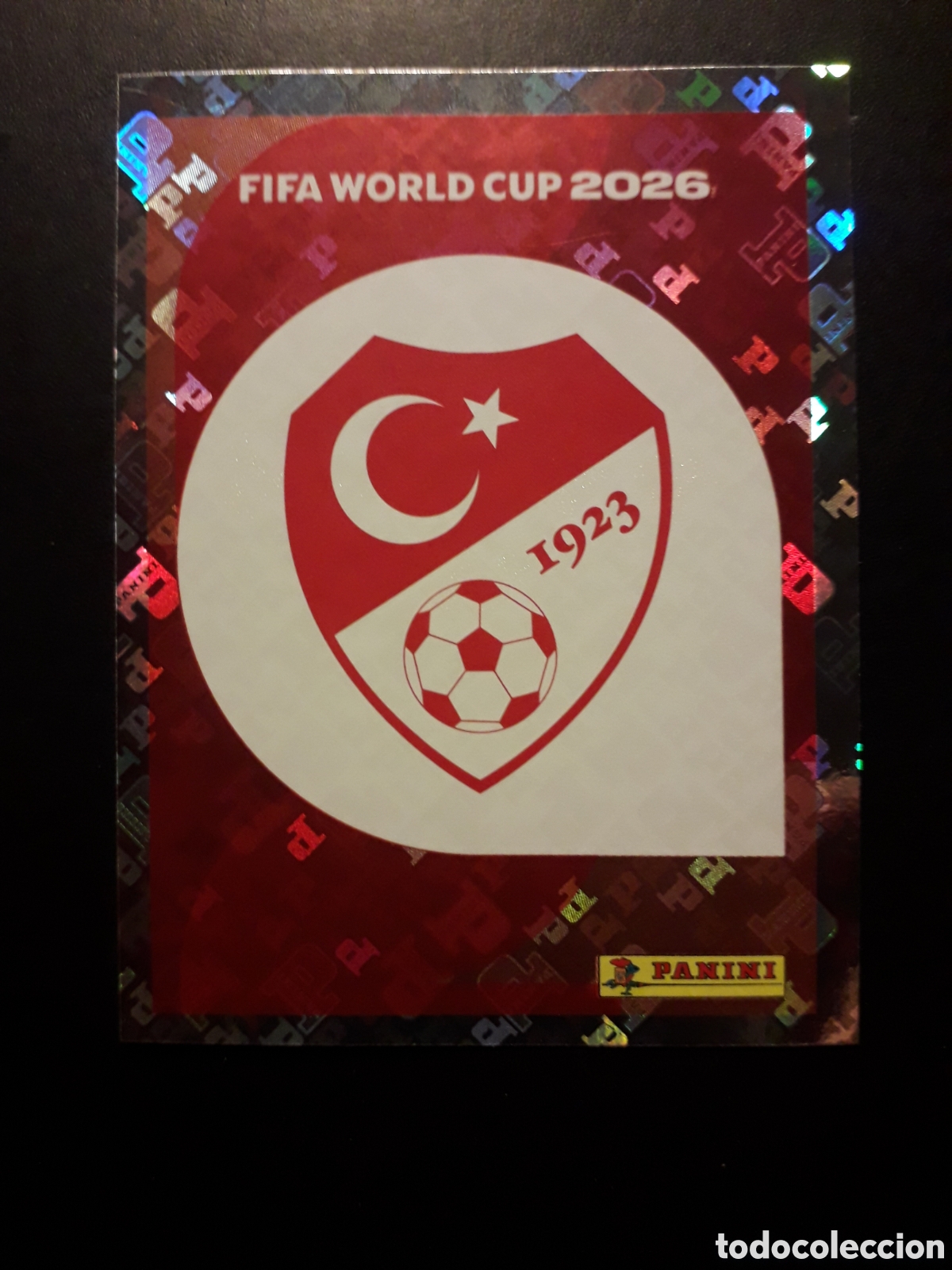 Cromos de F&uacute;tbol: ESCUDO TURQU&Iacute;A TUR 1 MUNDIAL F&Uacute;TBOL 2026 FIFA WORLD CUP PANINI SIN PEGAR PEDIDO M&Iacute;NIMO 3&euro;