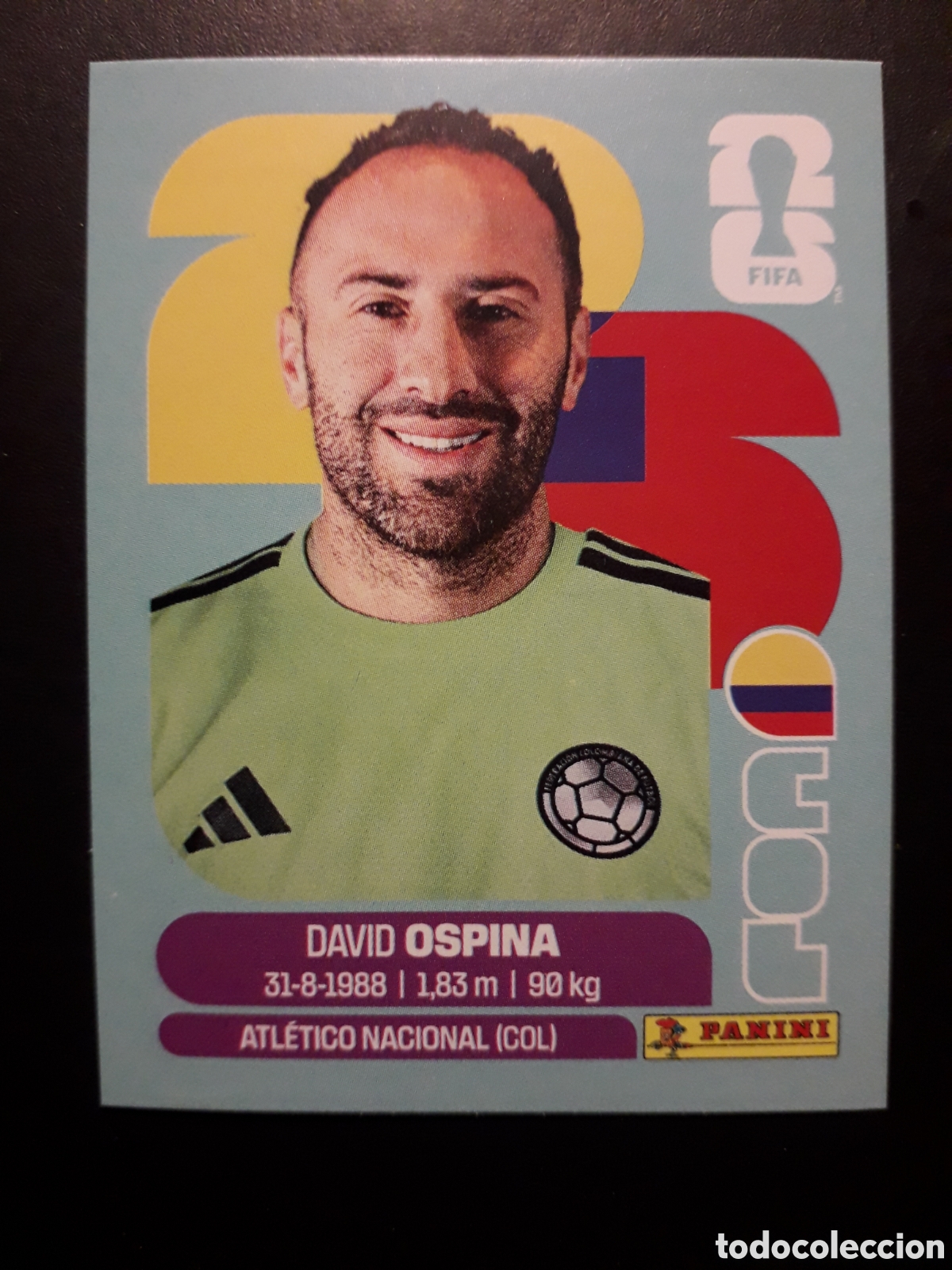 Cromos de F&uacute;tbol: OSPINA COLOMBIA COL 3 MUNDIAL F&Uacute;TBOL 2026 FIFA WORLD CUP PANINI SIN PEGAR PEDIDO M&Iacute;NIMO 3&euro;.