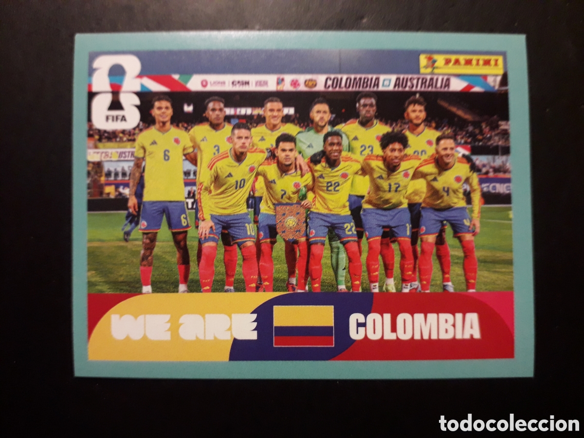 Cromos de F&uacute;tbol: EQUIPO COLOMBIA COL 13 MUNDIAL F&Uacute;TBOL 2026 FIFA WORLD CUP PANINI SIN PEGAR PEDIDO M&Iacute;NIMO 3&euro;