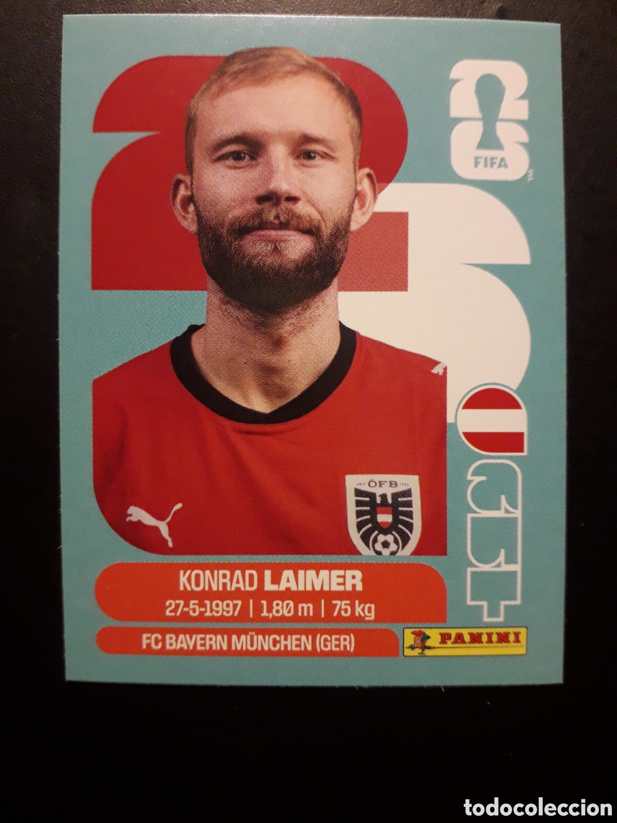 Cromos de F&uacute;tbol: LAIMER AUSTRIA AUT 12 MUNDIAL F&Uacute;TBOL 2026 FIFA WORLD CUP PANINI SIN PEGAR PEDIDO M&Iacute;NIMO 3&euro;.