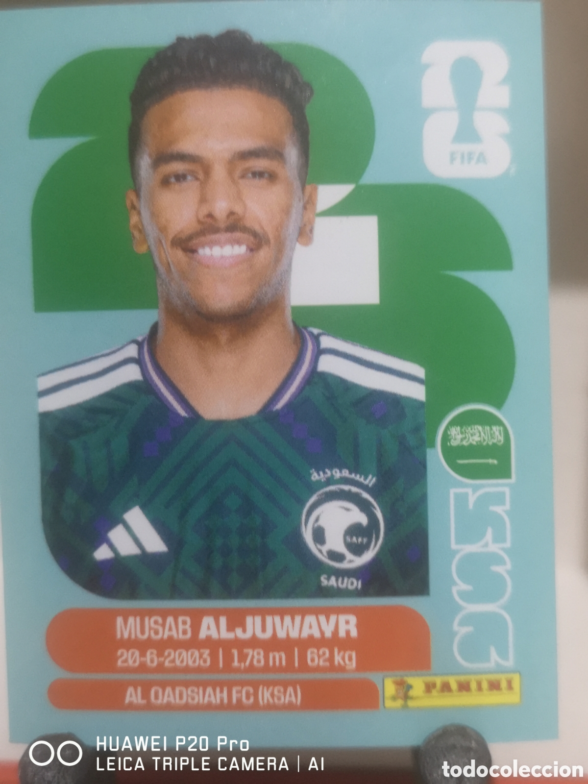 Cromos de F&uacute;tbol: FIFA WORLD CUP MUNDIAL 2026 ALJUWAYR - KSA 9