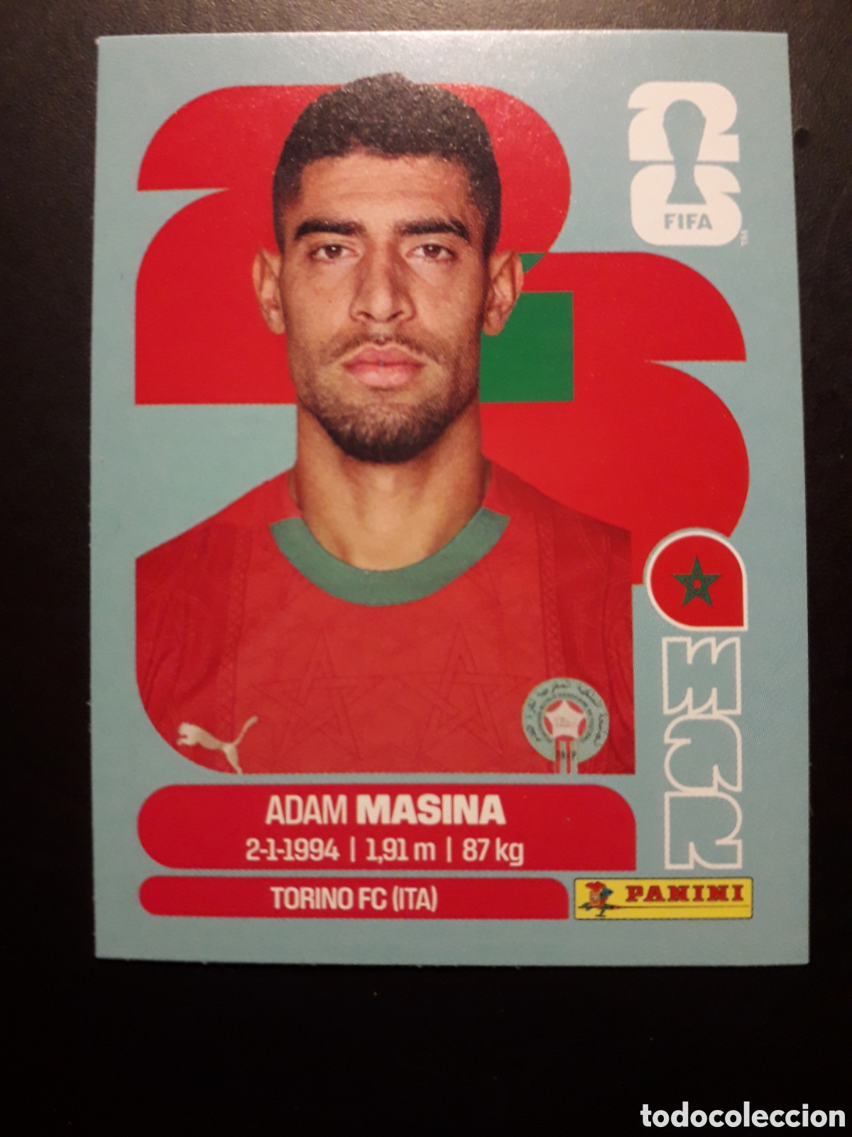 Cromos de F&uacute;tbol: MASINA MARRUECOS MAR 9 MUNDIAL F&Uacute;TBOL 2026 FIFA WORLD CUP PANINI SIN PEGAR PEDIDO M&Iacute;NIMO 3&euro;