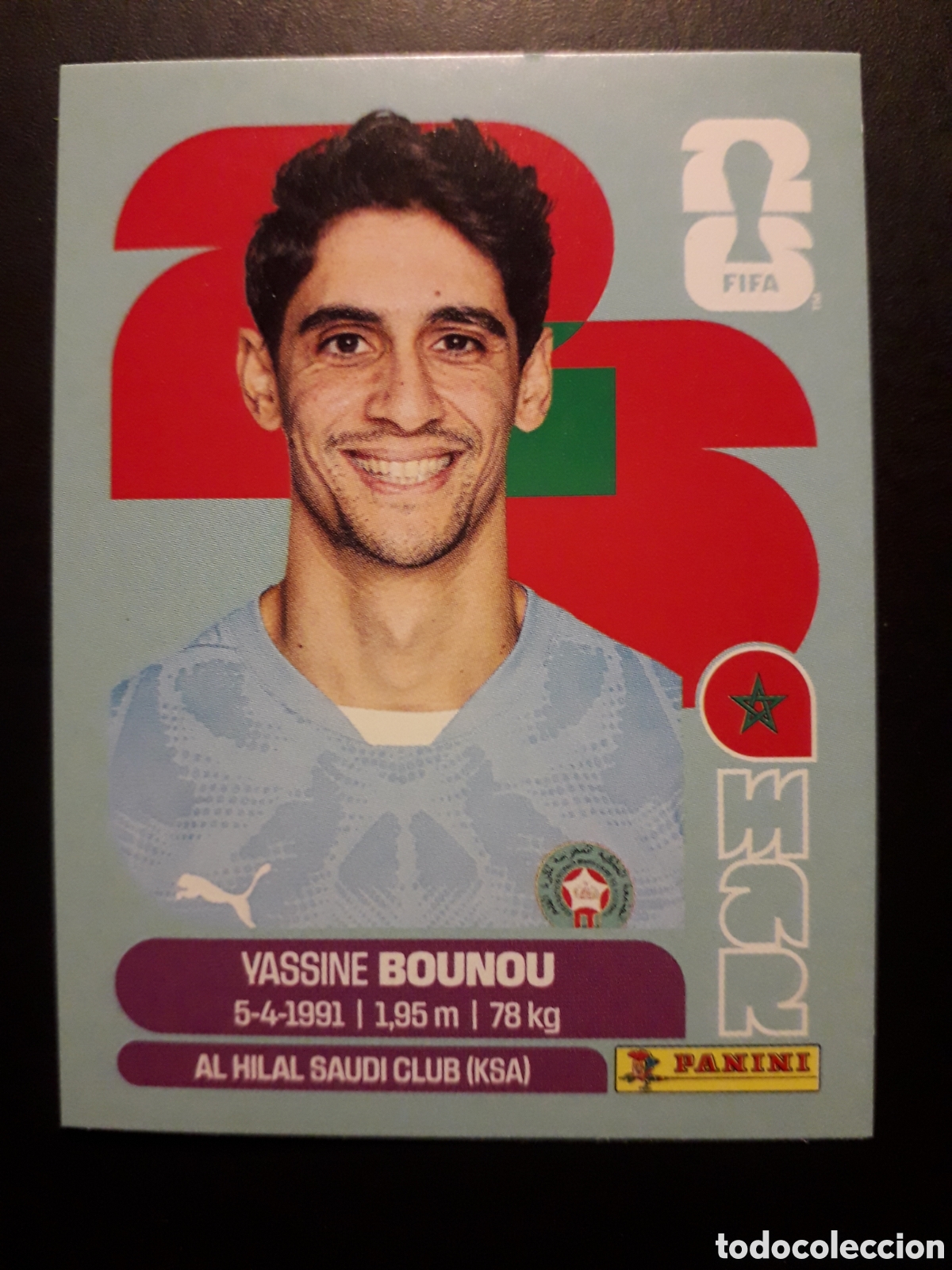 Cromos de F&uacute;tbol: BOUNOU MARRUECOS MAR 2 MUNDIAL F&Uacute;TBOL 2026 FIFA WORLD CUP PANINI SIN PEGAR PEDIDO M&Iacute;NIMO 3&euro;