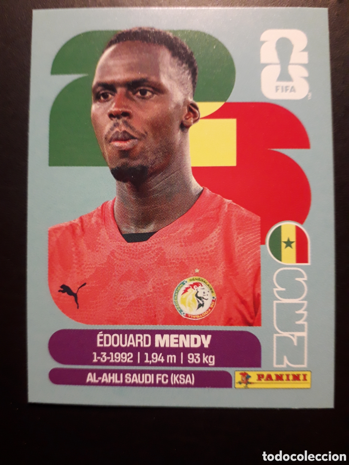 Cromos de F&uacute;tbol: MENDY SENEGAL SEN 2 MUNDIAL F&Uacute;TBOL 2026 FIFA WORLD CUP PANINI SIN PEGAR PEDIDO M&Iacute;NIMO 3&euro;