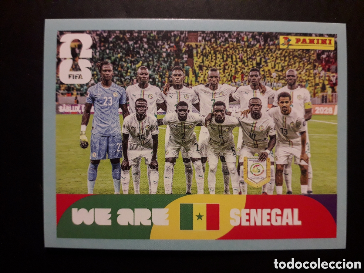 Cromos de F&uacute;tbol: EQUIPO SENEGAL SEN 13 MUNDIAL F&Uacute;TBOL 2026 FIFA WORLD CUP PANINI SIN PEGAR PEDIDO M&Iacute;NIMO 3&euro;