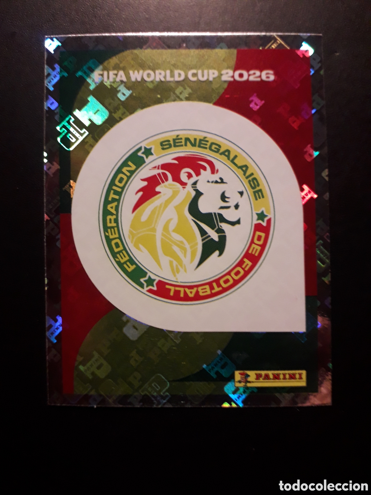 Cromos de F&uacute;tbol: ESCUDO SENEGAL SEN 1 MUNDIAL F&Uacute;TBOL 2026 FIFA WORLD CUP PANINI SIN PEGAR PEDIDO M&Iacute;NIMO 3&euro;